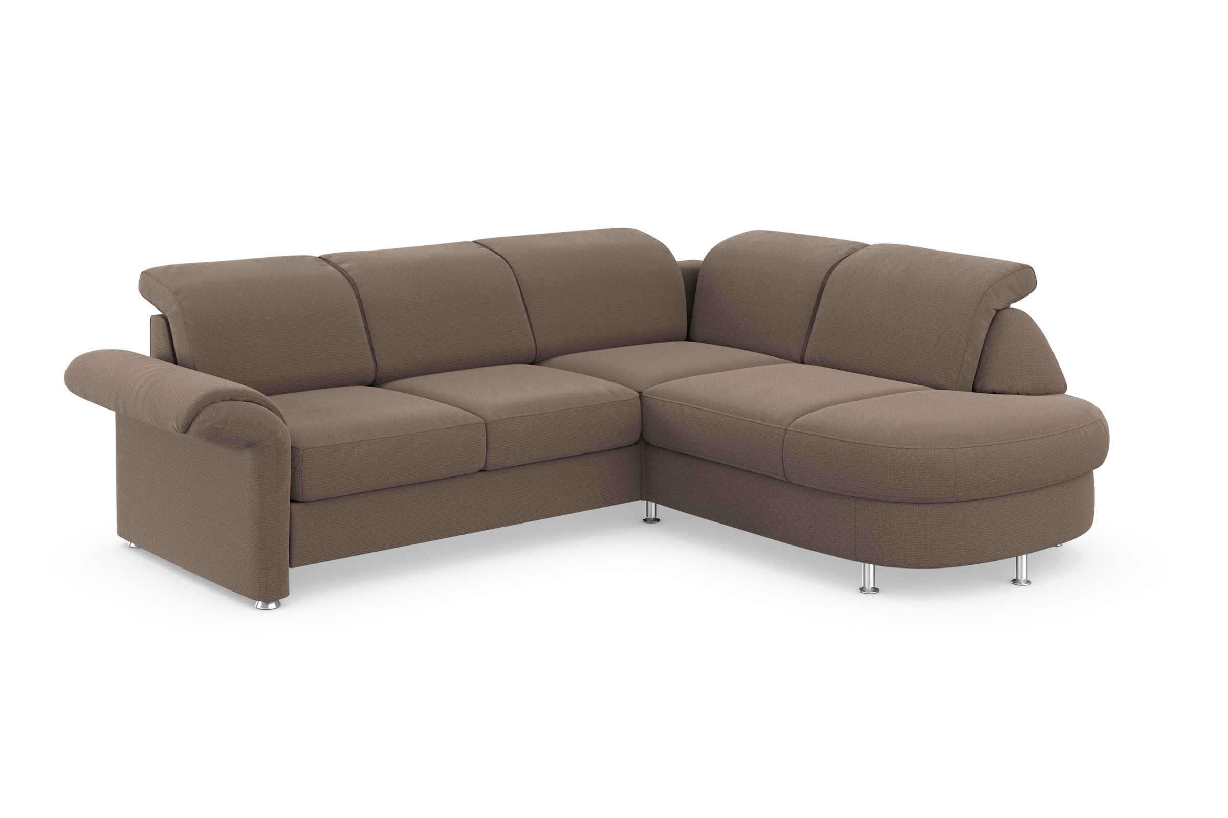 sit&more Ecksofa »Apulia L-Form«, wahlweise Bettfunktion, Bettkasten und Kopf- und Armteilverstellung