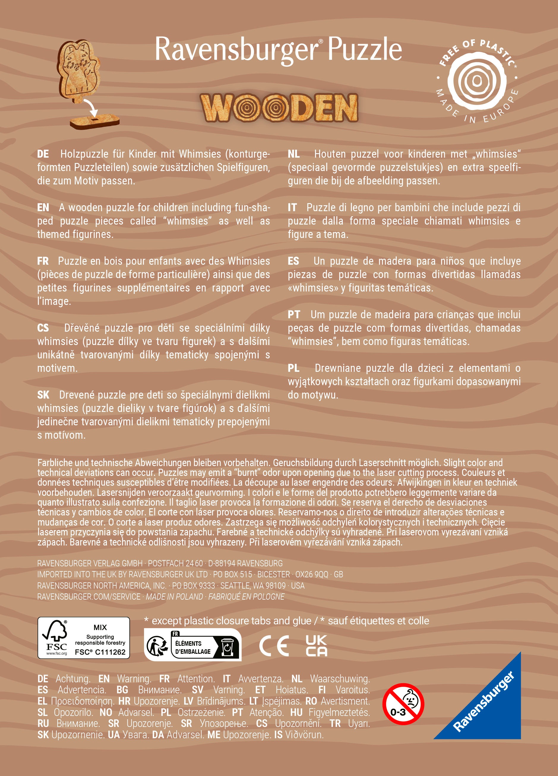 Ravensburger Puzzle »Fröhliche Waldfreunde«