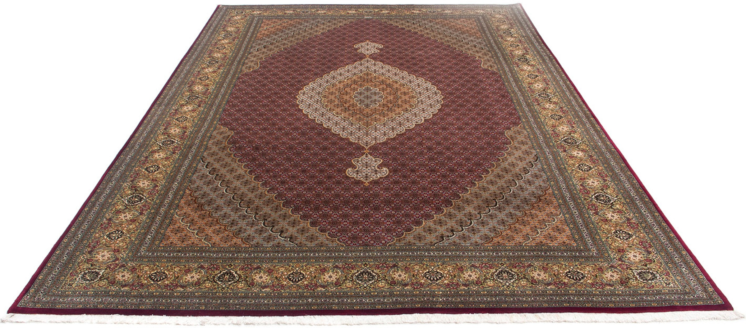 morgenland Orientteppich »Perser - Täbriz - 346 x 253 cm - dunkelrot«, rech günstig online kaufen
