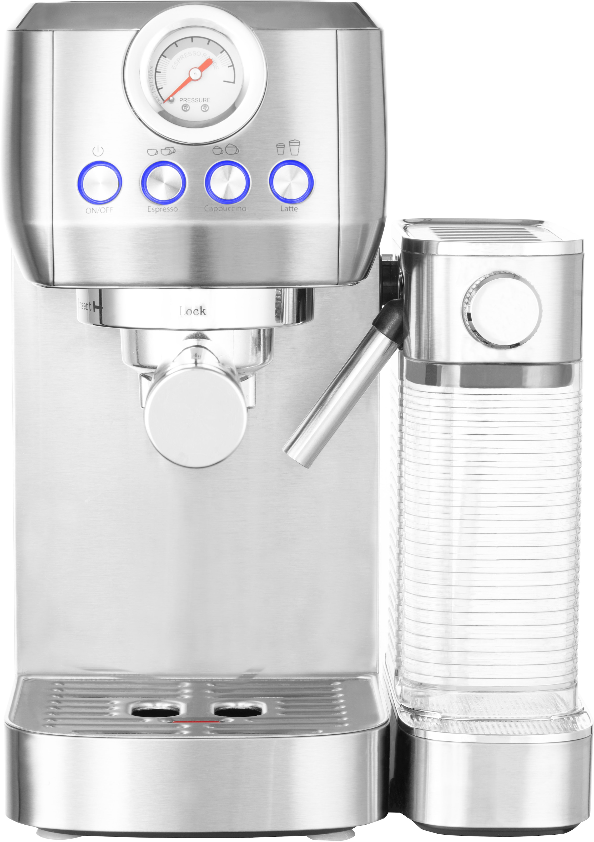 Gastroback Espressomaschine »42722 DESIGN ESPRESSO PICCOLO PRO M«, mit integriertem, automatischem Milchaufschäumer