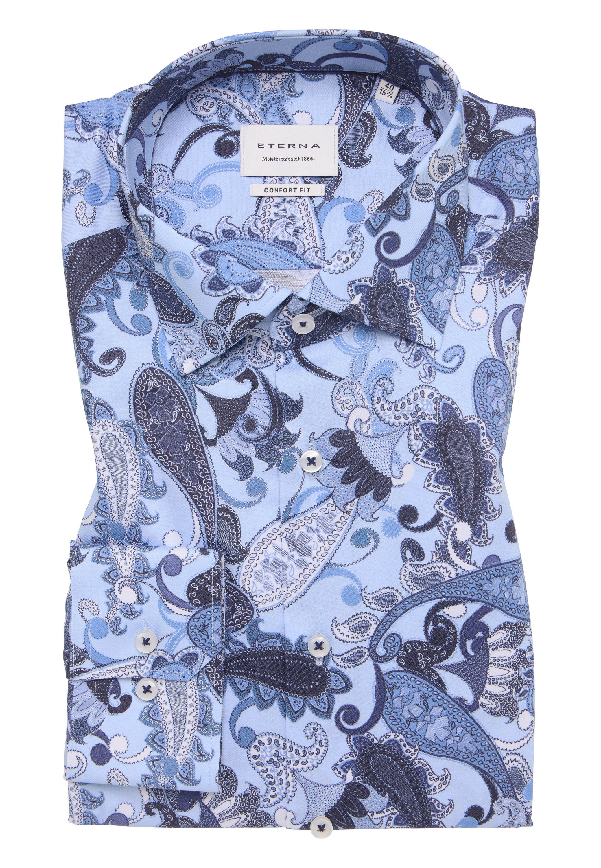 Eterna Langarmhemd »COMFORT FIT« NON IRON (bügelfrei)