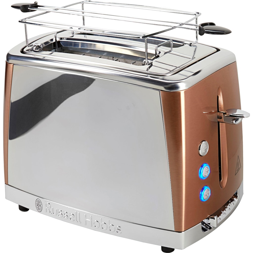 RUSSELL HOBBS Toaster »Luna Copper Accents 24290-56«, 2 lange Schlitze, für 2 Scheiben, 1550 W