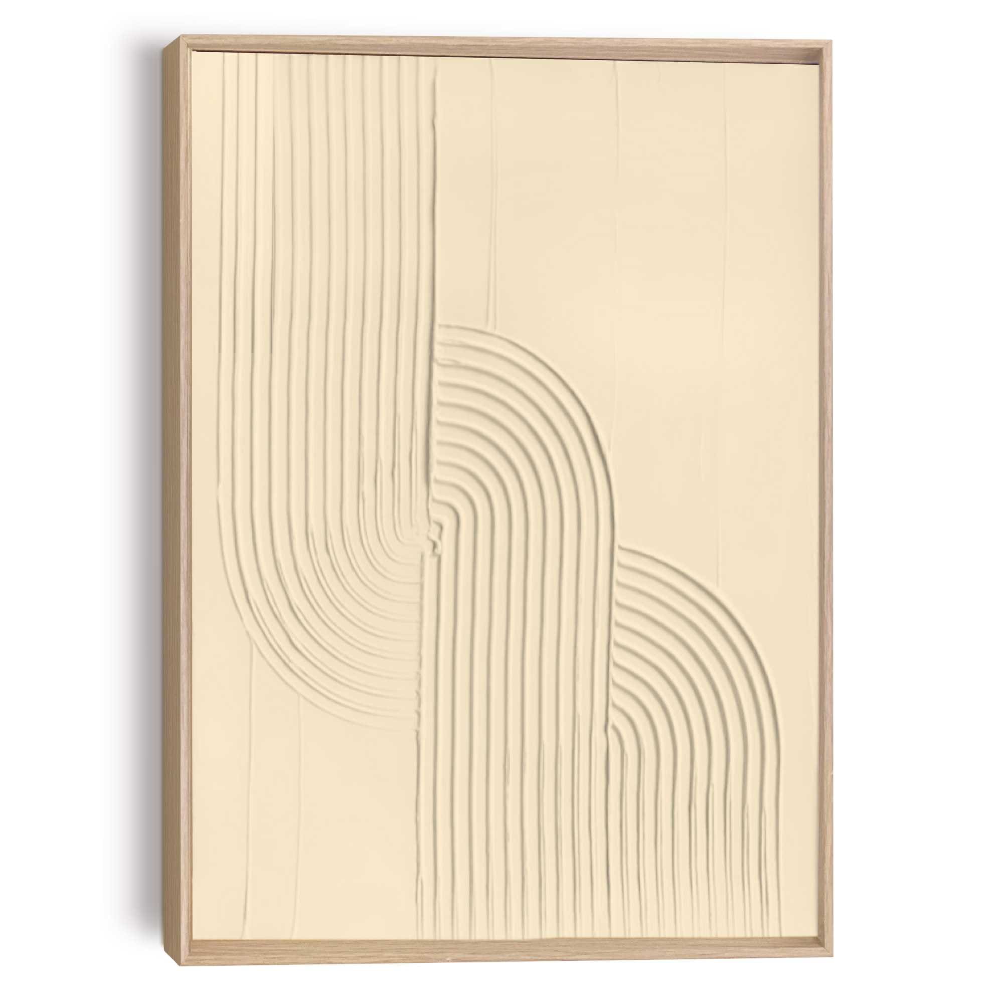 Reinders! Wandbild »Knot - sand«, Wohnzimmer - Beige - MDF - Abstrakt - 50x günstig online kaufen