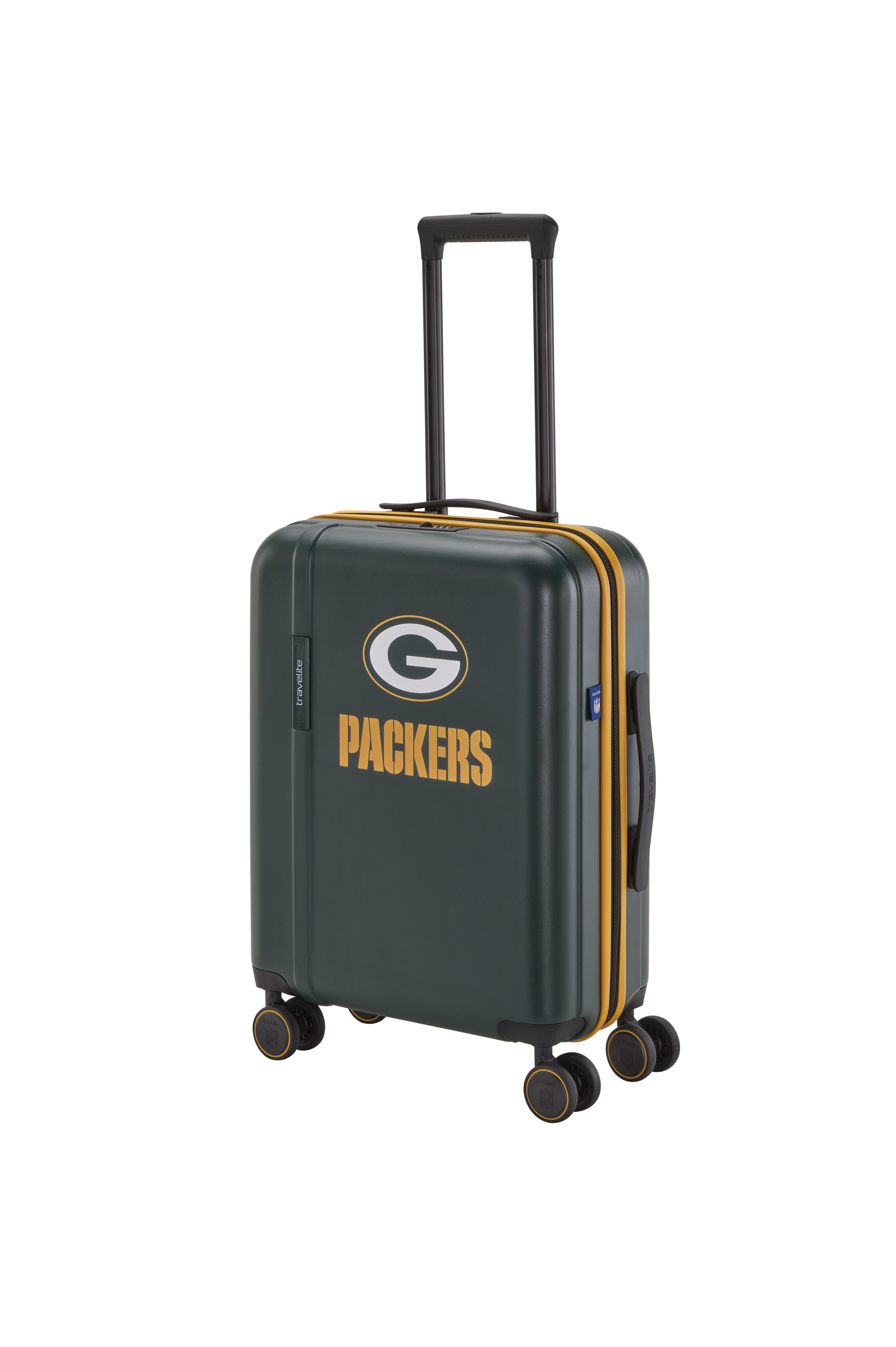 travelite Trolley »travelite x NFL Koffer Hartschale« 36 l 4 Rollen mit TSA-Schloss und 4 Doppelrollen – offizielles NFL-Teamdesign