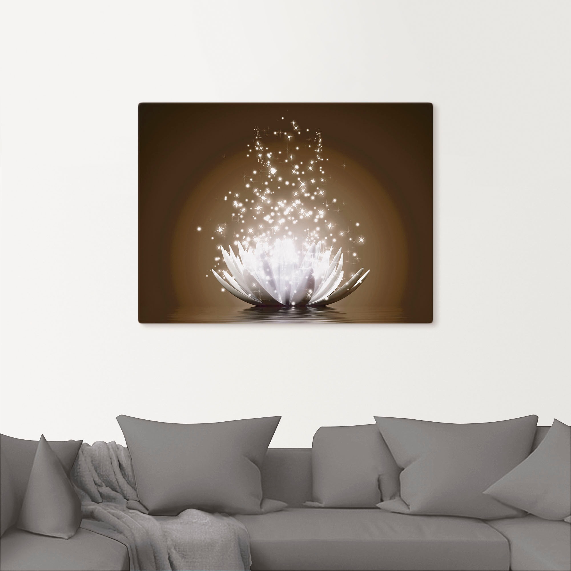Artland Wandbild »Magie der Lotus-Blume«, Blumen, (1 St.), als Leinwandbild, Poster, Wandaufkleber in verschied. Größen