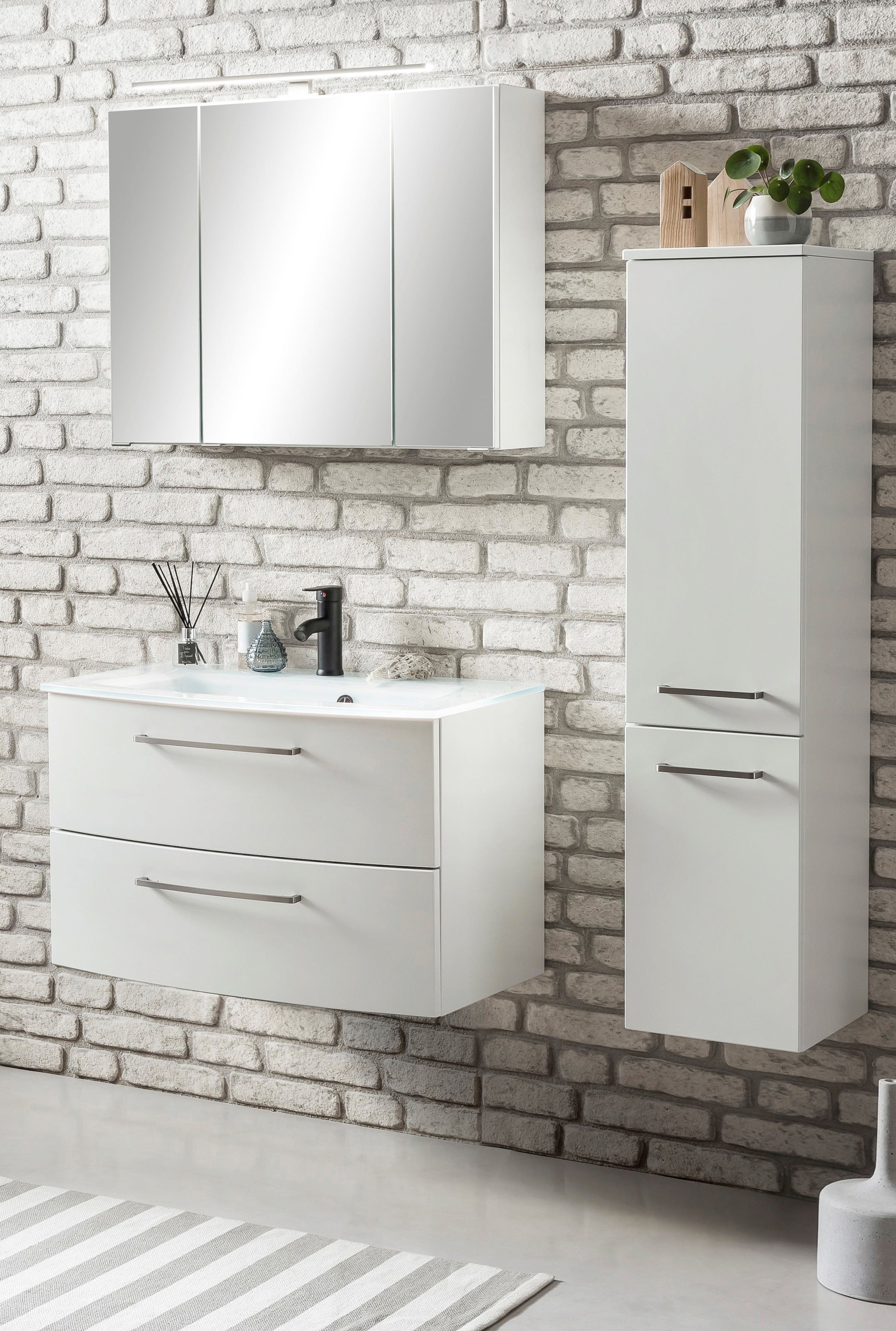 welltime Badezimmer-Set »Windau«, (Set, 3 St.), bestehend aus Waschtisch-Se günstig online kaufen