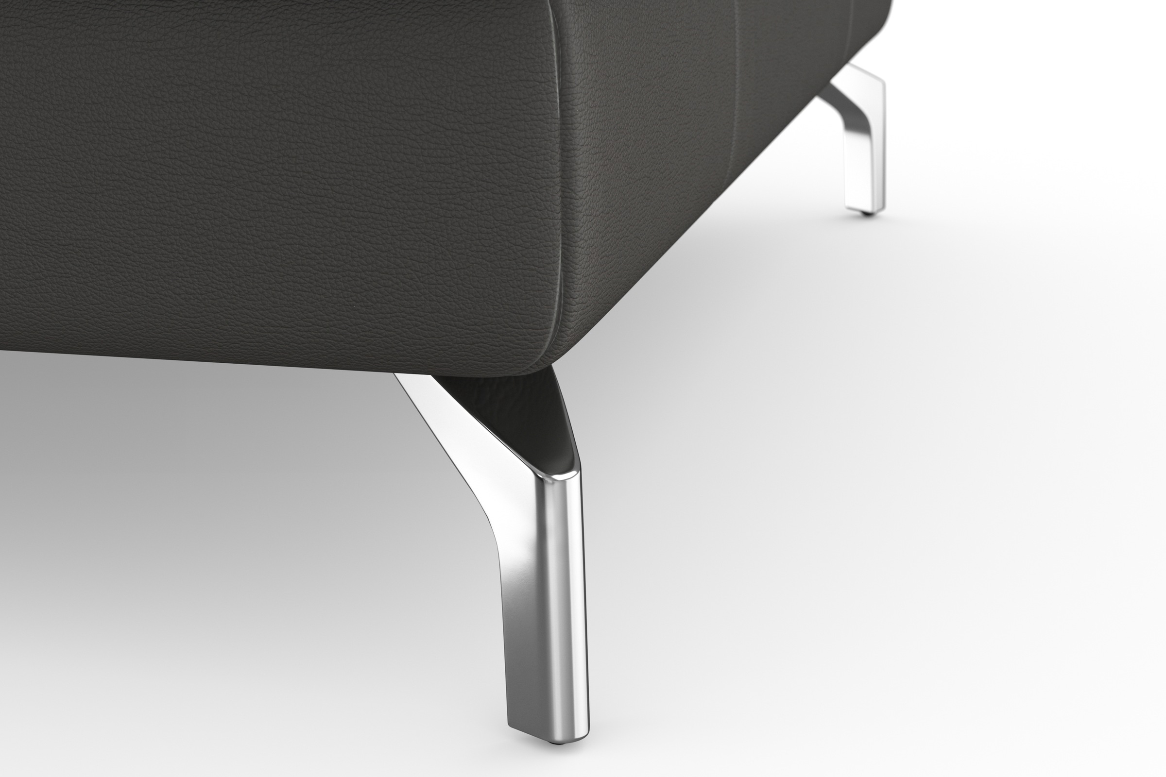 sit&more Wohnlandschaft »Bendigo U-Form«, inklusive Sitztiefenverstellung, Bodenfreiheit 12 cm, in 2 Fußfarben