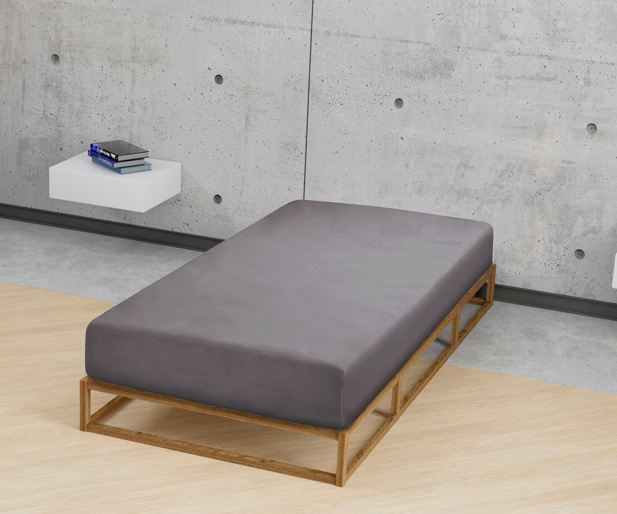 Biberna Spannbettlaken »Marc in Gr. 90x200, 140x200 oder 180x200 cm«, (1 St.), aus Baumwolle, für Matratzen bis 22 cm Höhe, Bettlaken, Spannbetttuch