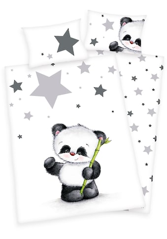 Babybettwäsche »Jana Panda«, (2 tlg.)