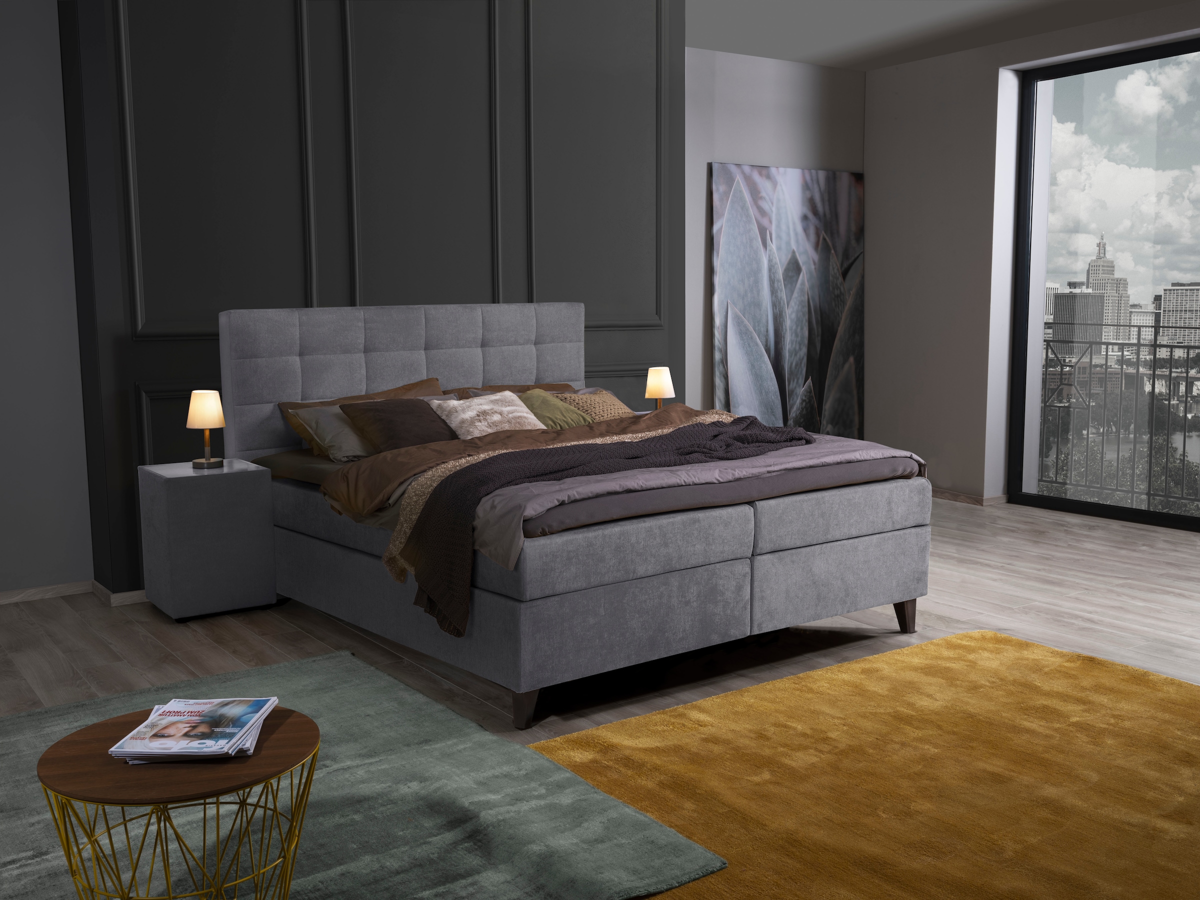 2. Bild von ADA trendline Boxspringbett »Neomi«, inklusive Matratze und Topper