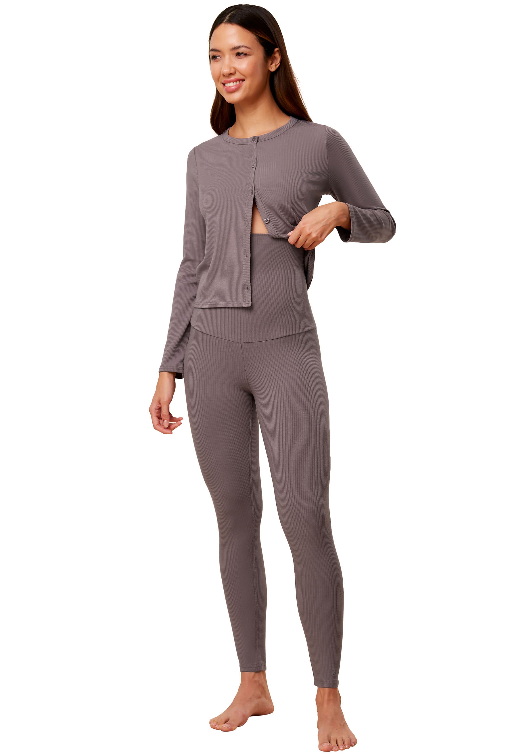 Triumph Leggings »Natural Spotlight Rib Comfort Stretch«, atmungsaktiv und wärmeregulierend