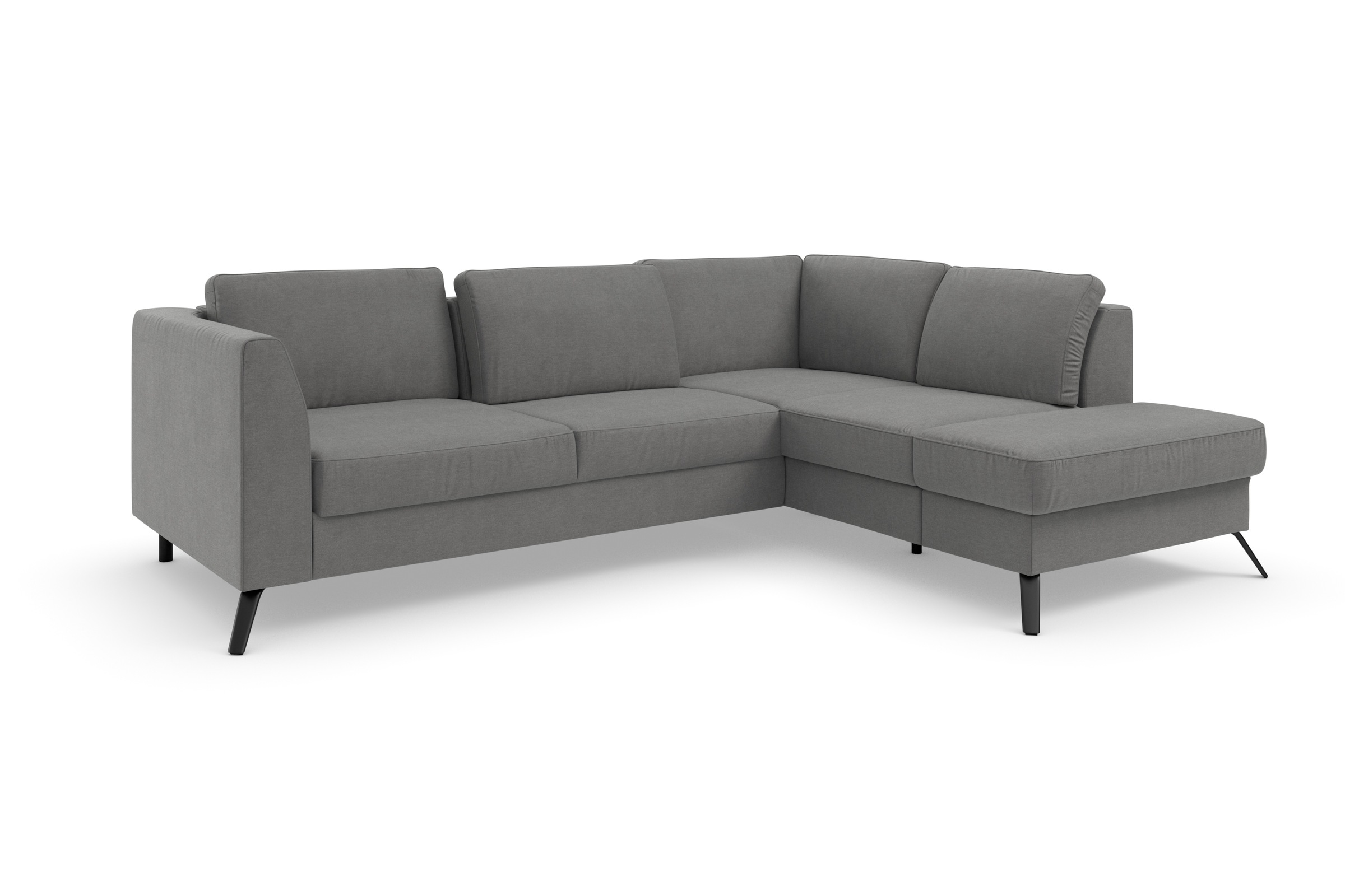 sit&more Ecksofa »Olsen L-Form«, inklusive Sitztiefenverstellung, wahlweise mit Bettfunktion, 15cm hoch