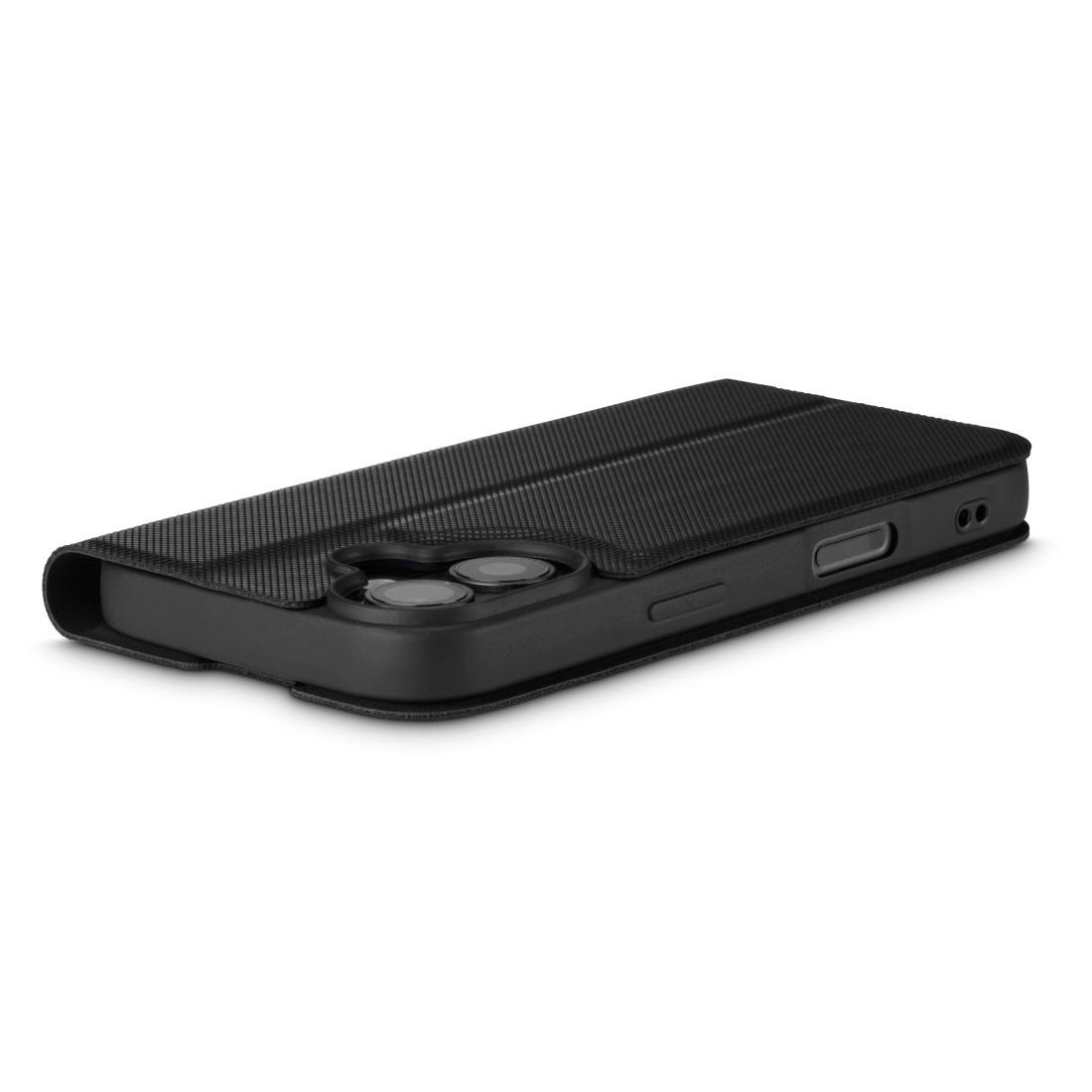 Hama Smartphone-Hülle »Handytasche Booklet für Apple iPhone 16 mit Kartenfächer, Schwarz«, iPhone 16, Standfunktion, Kartenfächer