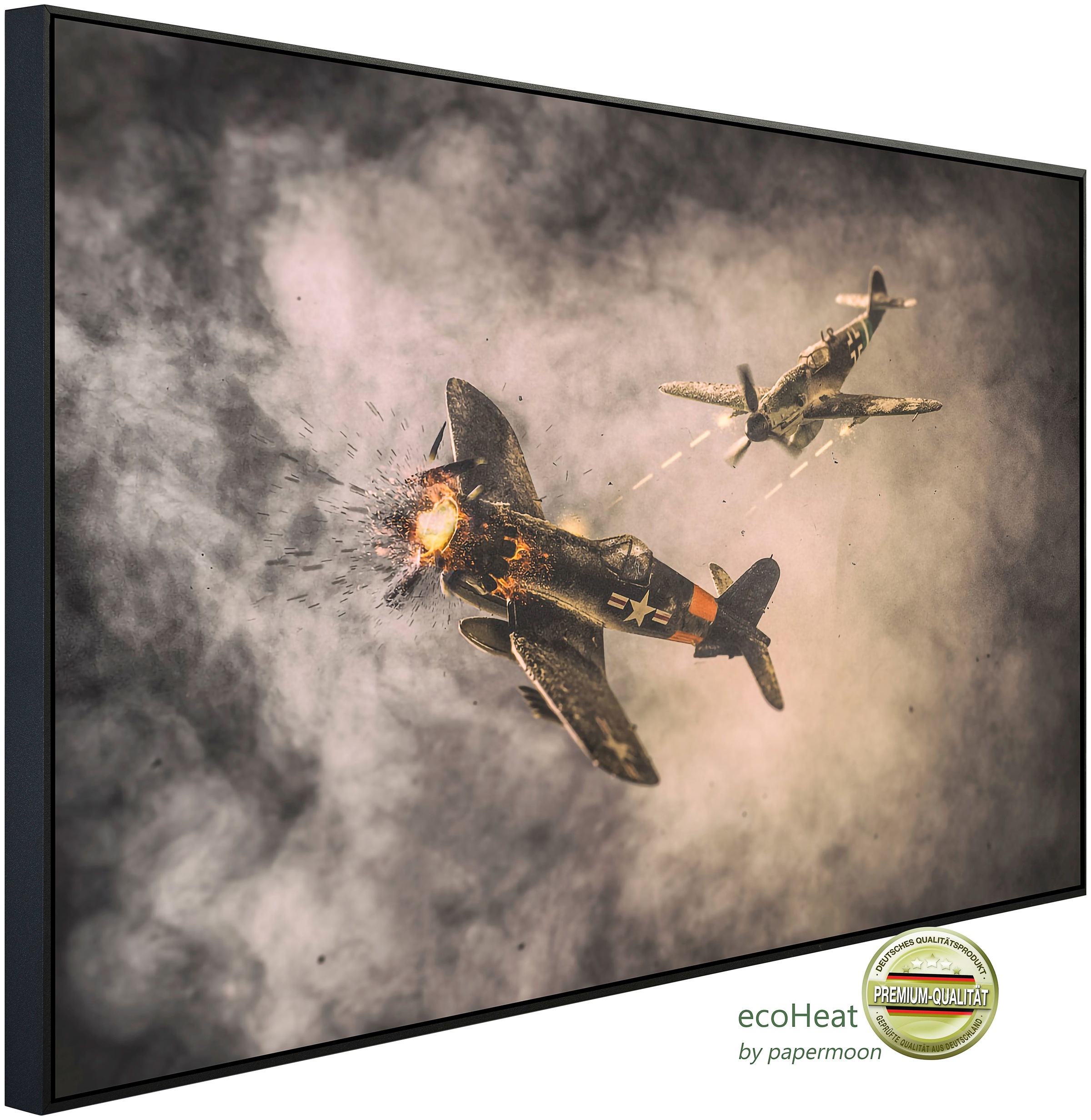 Papermoon Infrarotheizung »Luftkampfkunstwerk«, sehr angenehme Strahlungswä günstig online kaufen