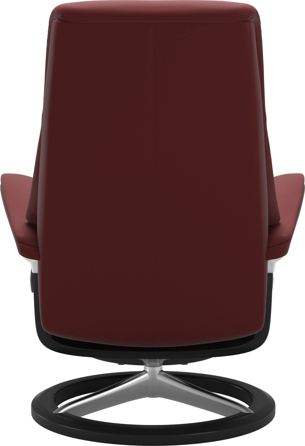 Stressless® Relaxsessel »View«, (Set, Relaxsessel mit Hocker), mit Signature Base, Größe S,Gestell Schwarz
