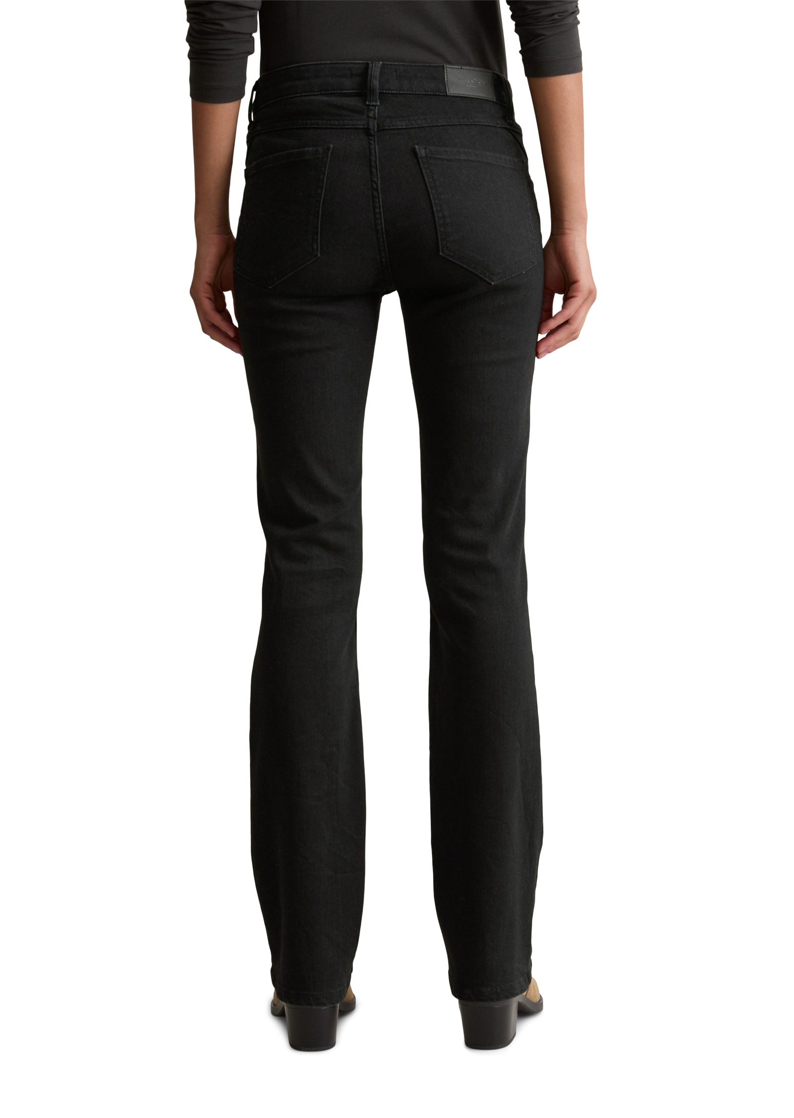 Marc O'Polo DENIM Bootcut-Jeans »NELLA« normale Leibhöhe, Slim Fit, superstretchigem Organic Cotton-Mix