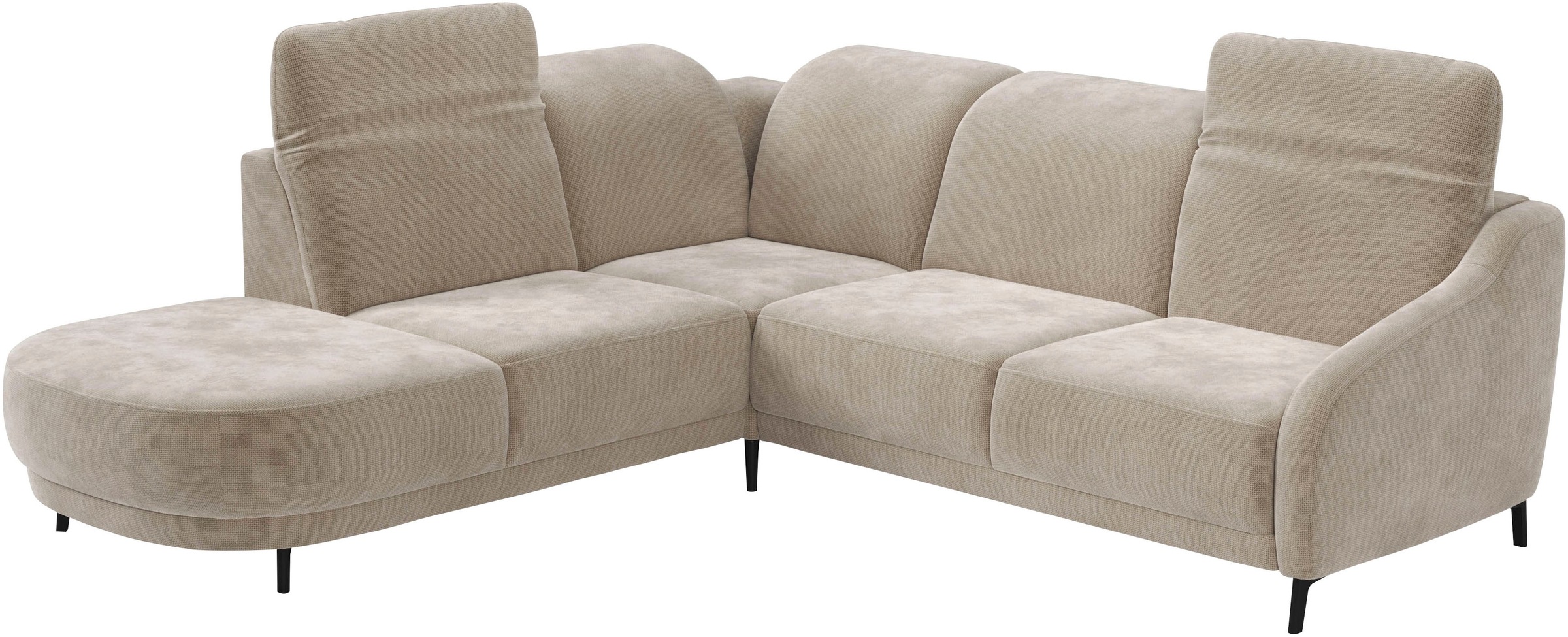 sit&more Ecksofa »Blues L-Form«, wahlweise mit Klapptisch und USB