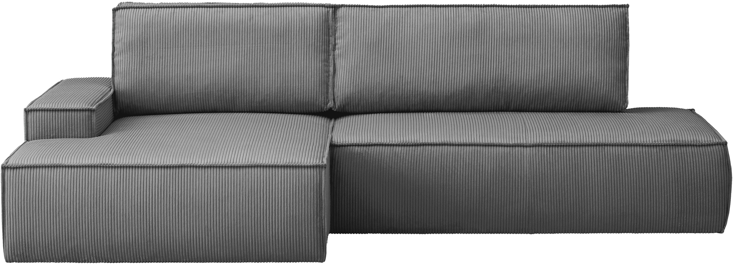 Home affaire Ecksofa »SHERWOOD, Schlafsofa in L-Form offen (275cm), Cord, L günstig online kaufen