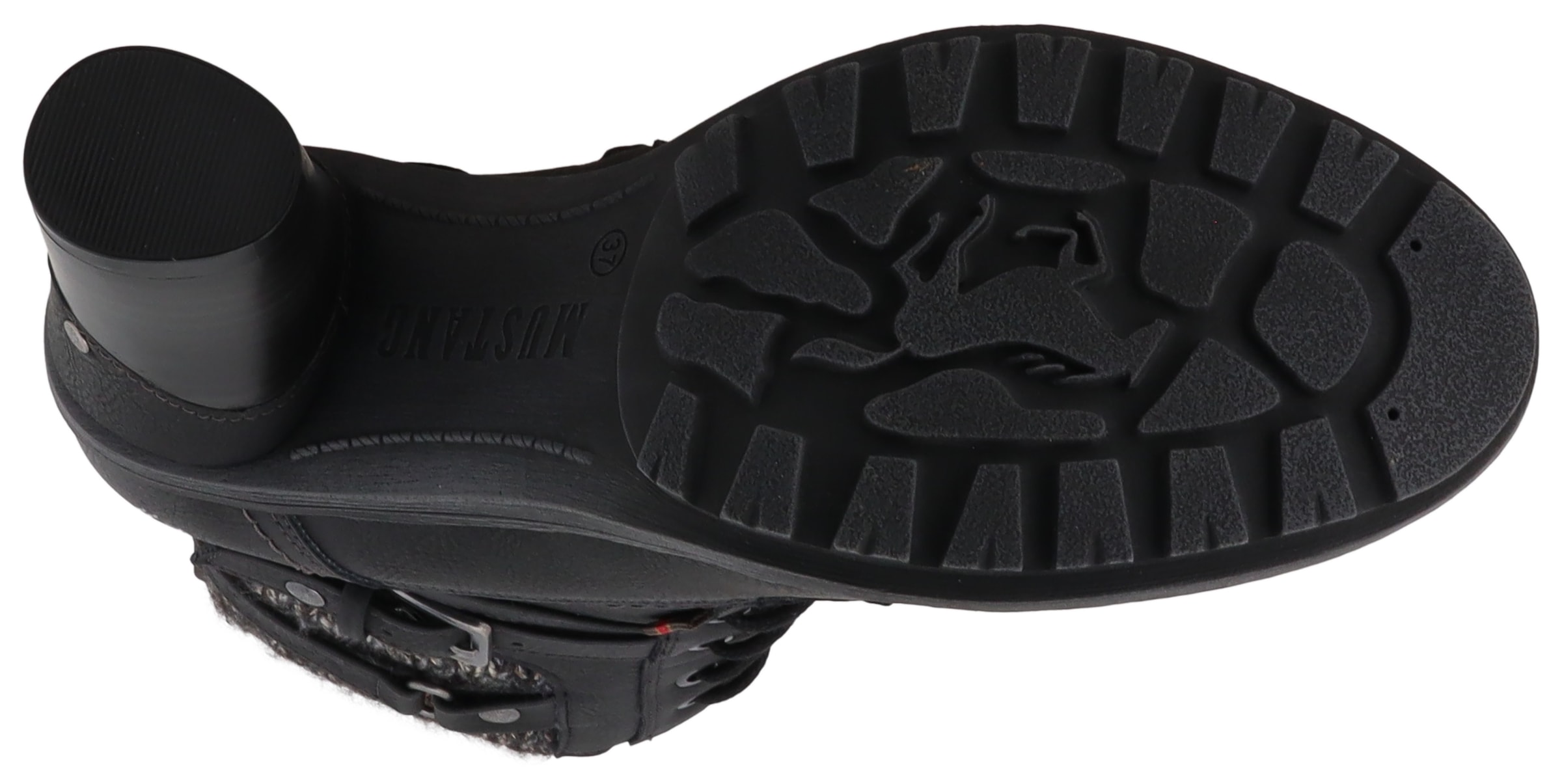 Mustang Shoes Winterstiefelette »Palma«, Schnürstiefelette, Winterboots mit modischem Absatz