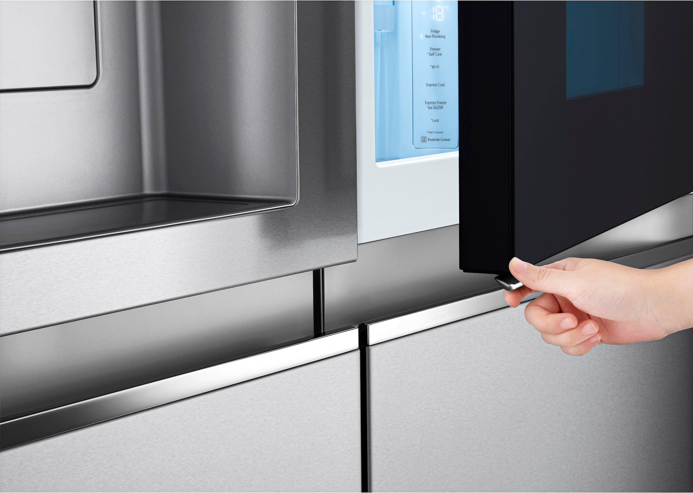 LG Side-by-Side, GSXV91BSAF, 179 cm hoch, 91,3 cm breit, InstaView™ online  bei | Side-by-Side Kühlschränke