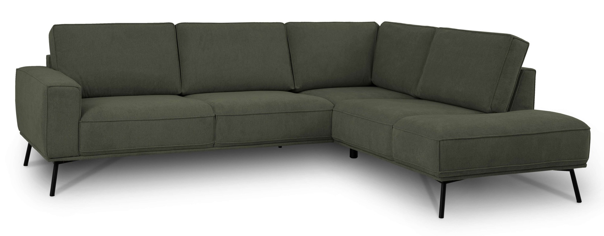 andas Ecksofa »Vosby«, Breite 260 cm, Chenille, mit dekorativer Kedernaht