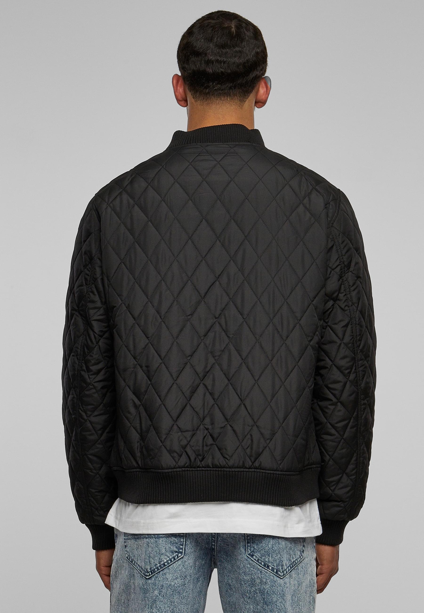 URBAN CLASSICS Allwetterjacke »Urban Classics Herren Diamond Quilt Jacket« 1 Stk. tlg. ohne Kapuze