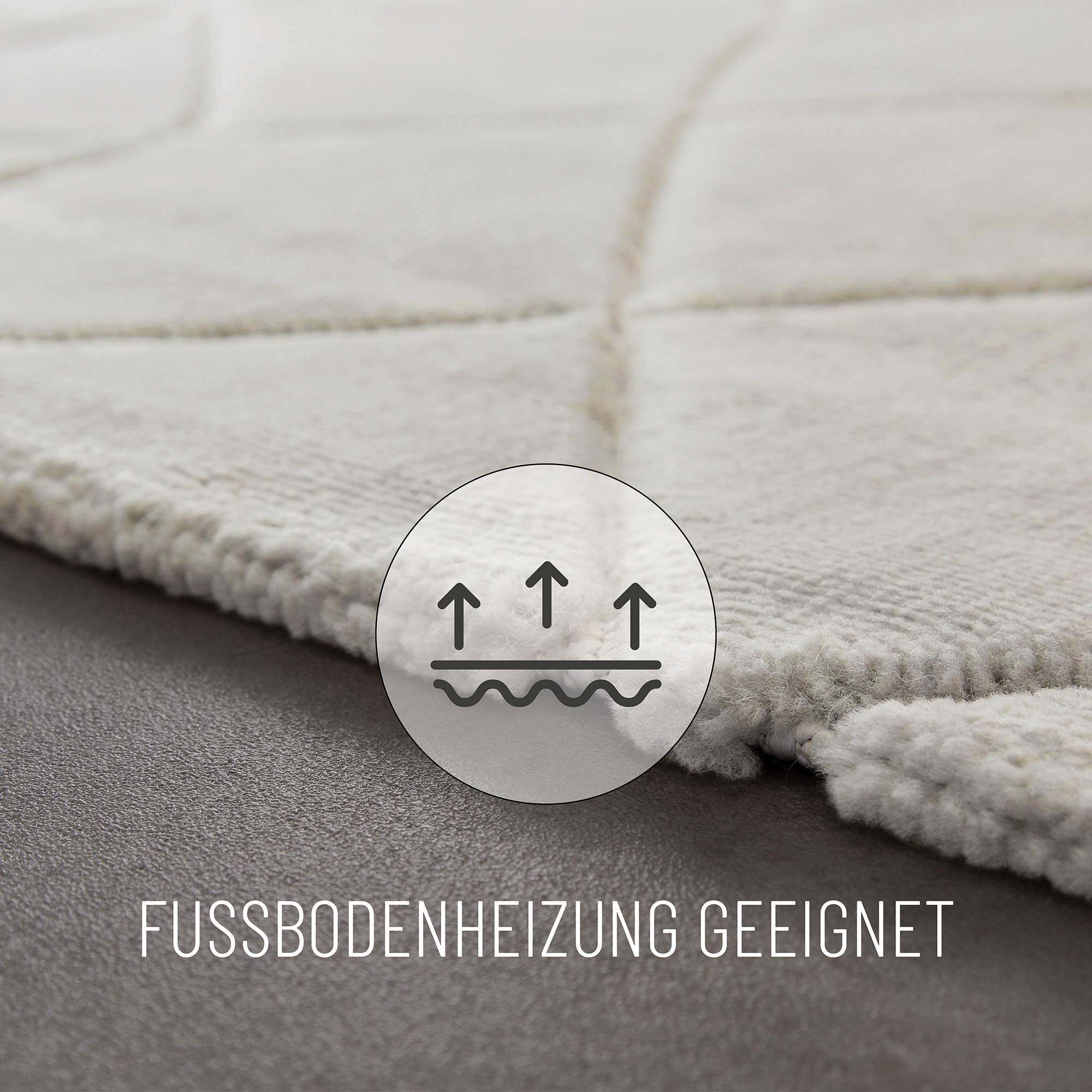 Wecon home Teppich »Unplugged«, rechteckig, 10 mm Höhe, Kurzflor Teppich, gewebt, robust, Wohnzimmer, Schlafzimmer, modern