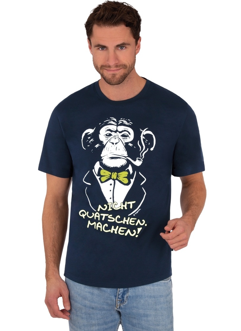 Trigema T-Shirt und online Spruch« T-Shirt kaufen »TRIGEMA Affen-Druckmotiv mit
