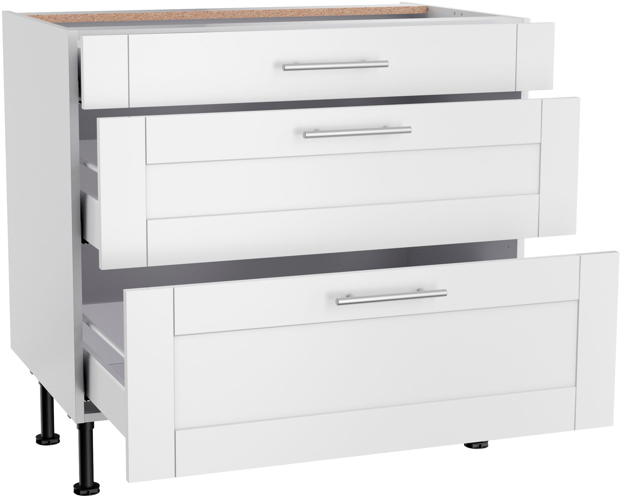 KOCHSTATION Kochfeldumbauschrank »KS-Ahus« Breite 90 cm