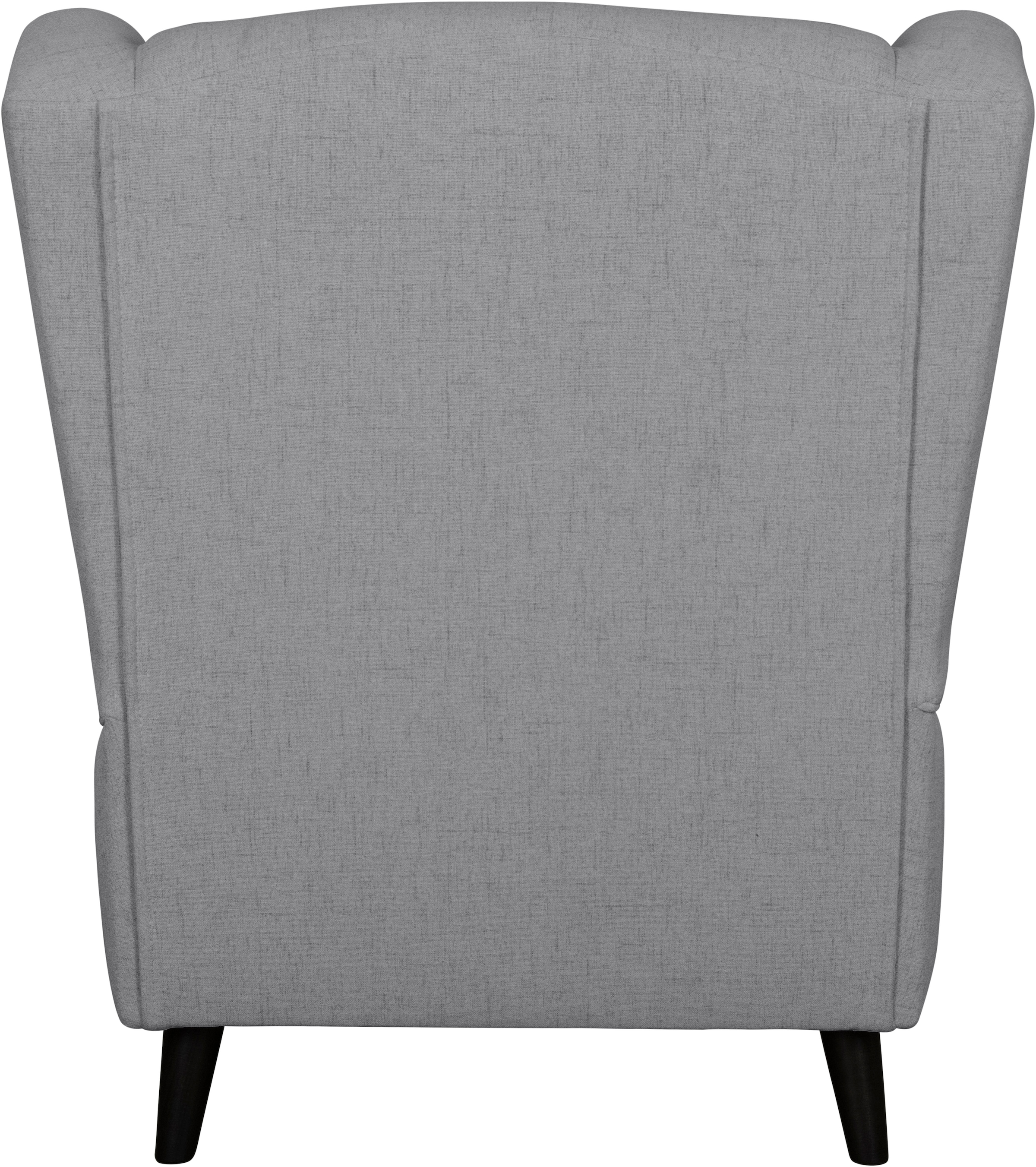 Home affaire Sessel »Ohrensessel CHISTELLE, wahlweise mit Polsterhocker«, mit Wellenunterfederung, Maße: B/T/H: 81/87/99 cm