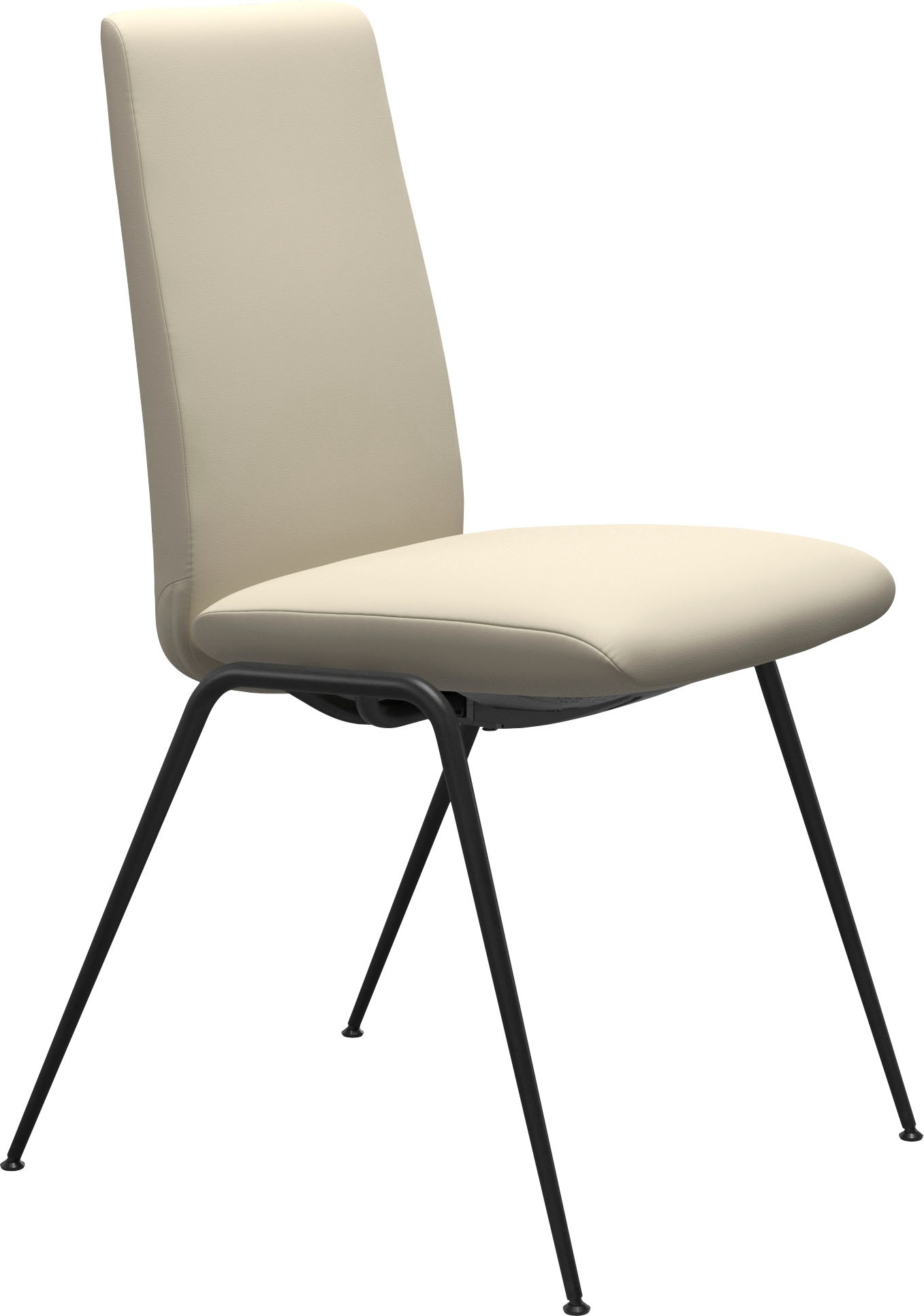 Stressless® Polsterstuhl »Laurel«, Leder BATICK, Low Back, Größe M, mit Beinen aus Stahl in Schwarz matt