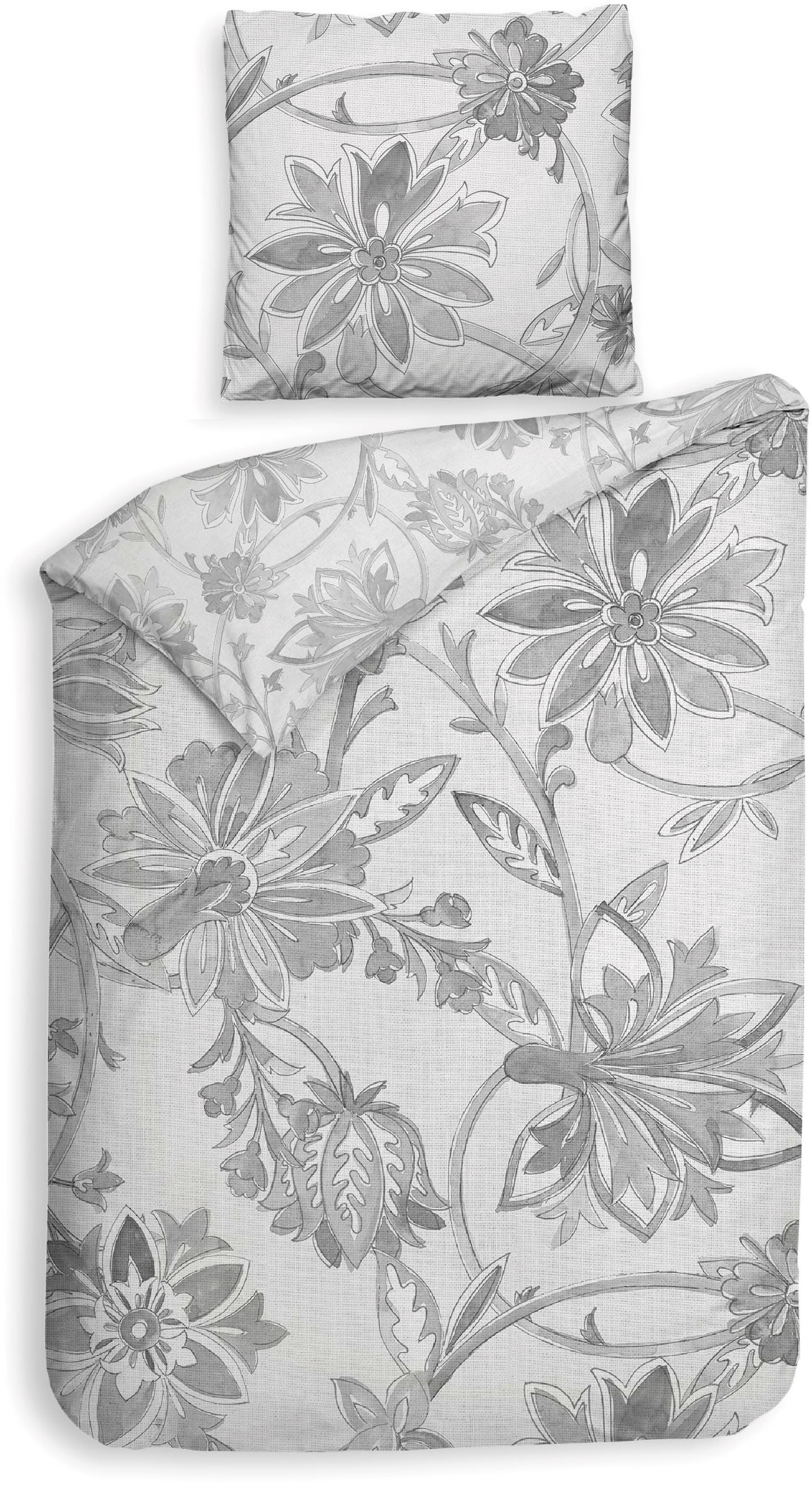 Heckett & Lane Bettwäsche »Heckettlane Bettwäsche Neva« 2 Bettwäsche aus 100% Baumwolle, hochwertige Mako-Satin, ab 135x200 cm.