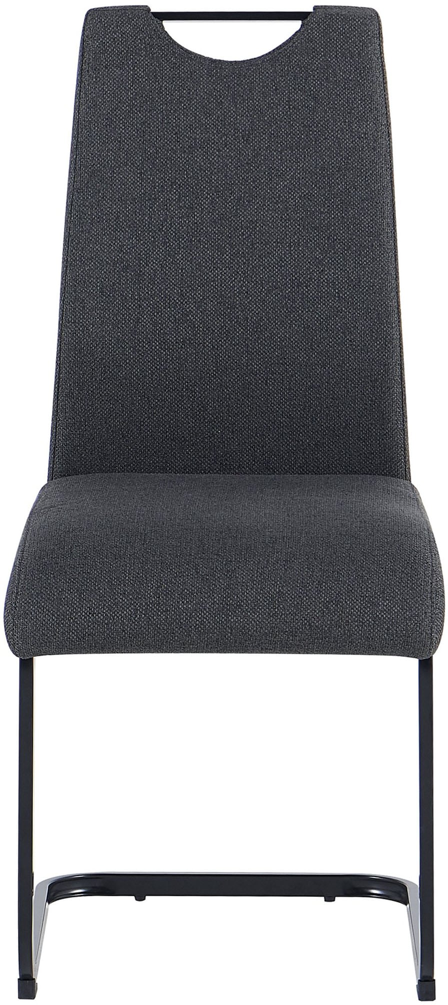 byLIVING Freischwinger »CAPRI« (Set) 2 Stk.Webstoff, bis 110 kg, Schaumstoff, Schwingstuhlgestell, mit Griff