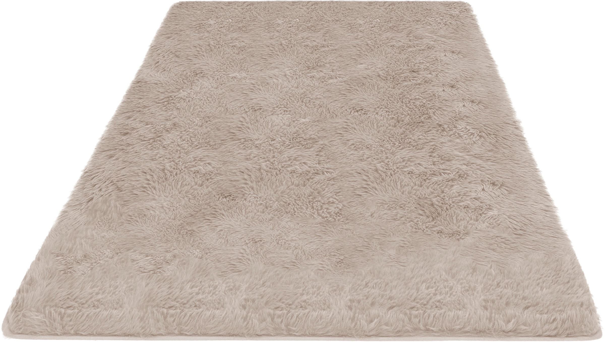 my home Hochflor-Teppich »Silky, besonders weich und kuschelig, sehr dichte Qualität«, rechteckig, 33 mm Höhe, rutschhemmend beschichtet, waschbar, uni, Wohnzimmer, Schlafzimmer