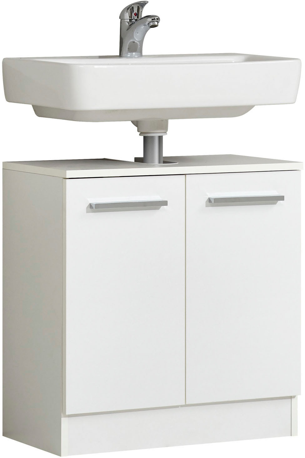 Saphir Badmöbel-Set »Quickset 335 7-teilig, Waschbeckenunterschrank mit LED-Spiegelschrank«, (7 St.), Hochschrank, Unterschränke, Hängeschränke, inkl. Türdämpfer, 13 Türen