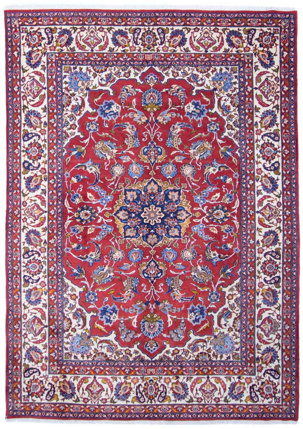 morgenland Wollteppich »Najafabad Medaillon Rosso 313 x 216 cm«, rechteckig günstig online kaufen