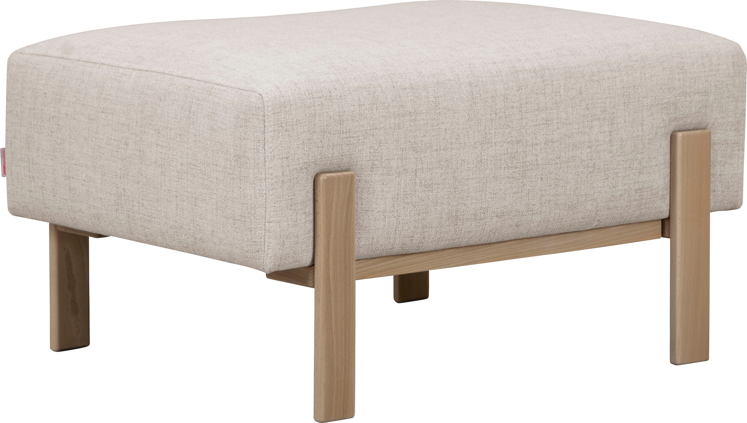 OTTO products Hocker "Hanne", Verschiedene Bezugsqualitäten: Baumwolle, rec günstig online kaufen