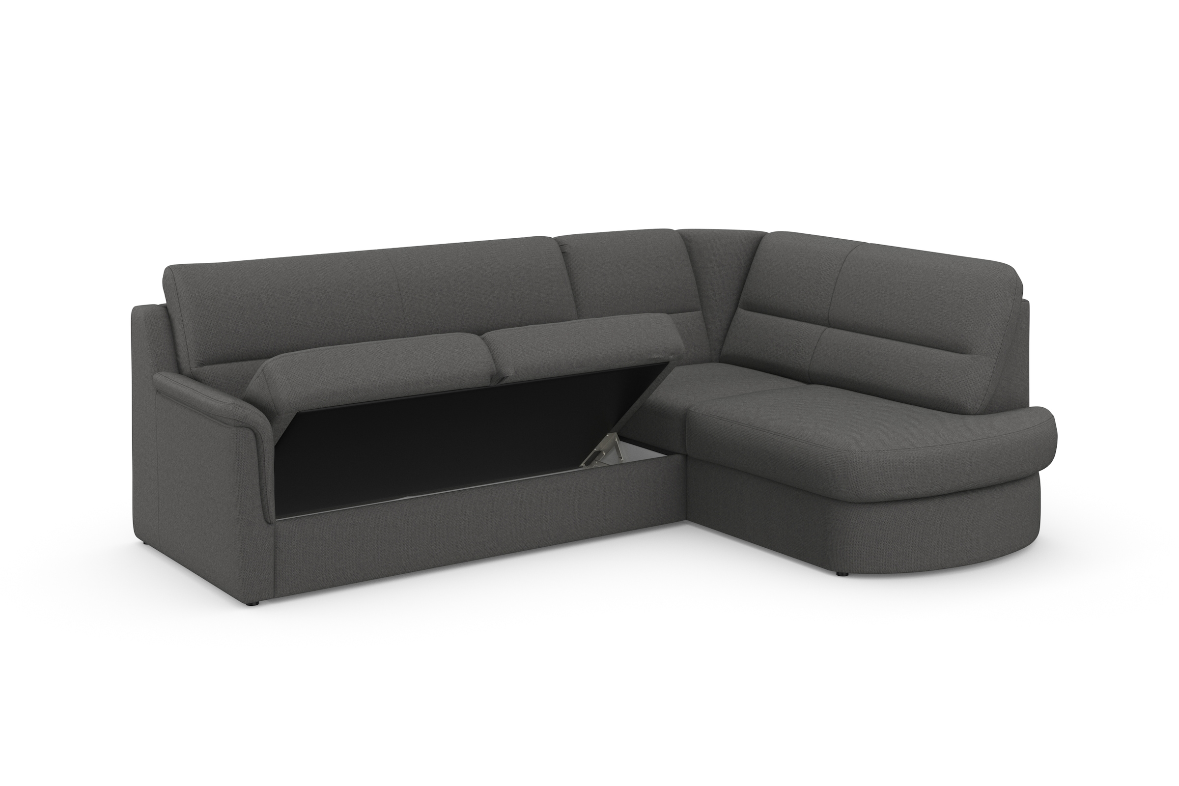 sit&more Ecksofa »Panini L-Form«, wahlweise mit Vorziehsitz und Bettkasten
