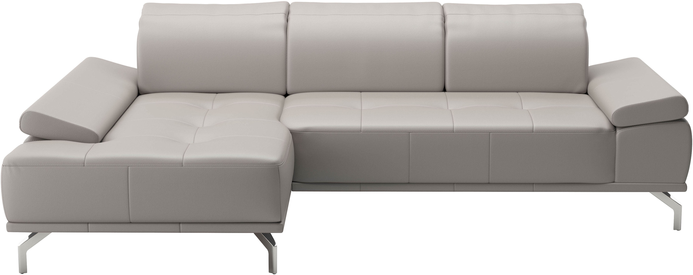 Places of Style Ecksofa »Caluna«, Inkl.Sitztiefenverstellung, wahlweise mit Kopf- und Armteilverstellung