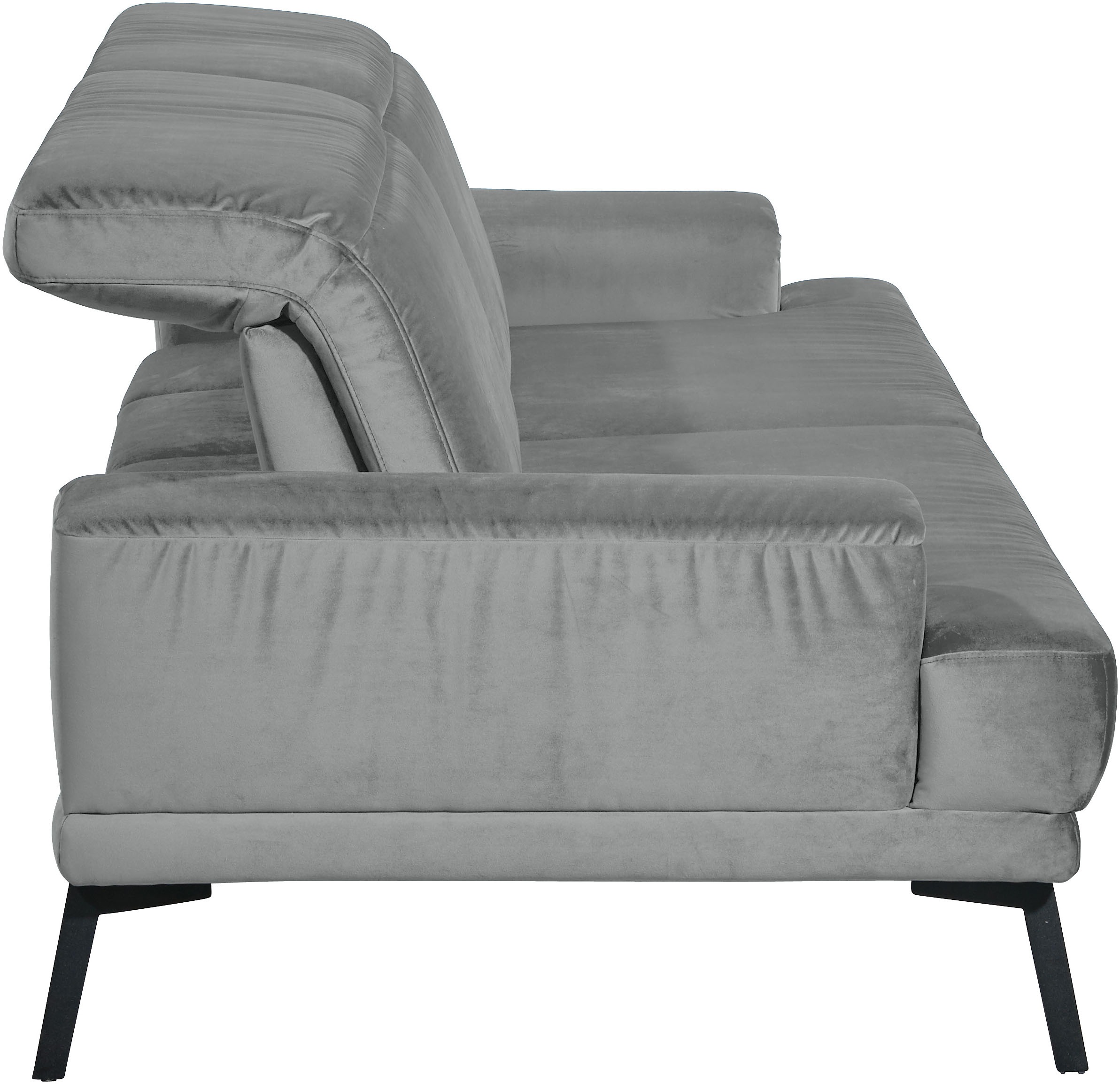 Musterring 3-Sitzer »MR 4580«, inkl. Kopf- und Sitztiefenverstellung, Fuß schwarz, B228 x T103 cm