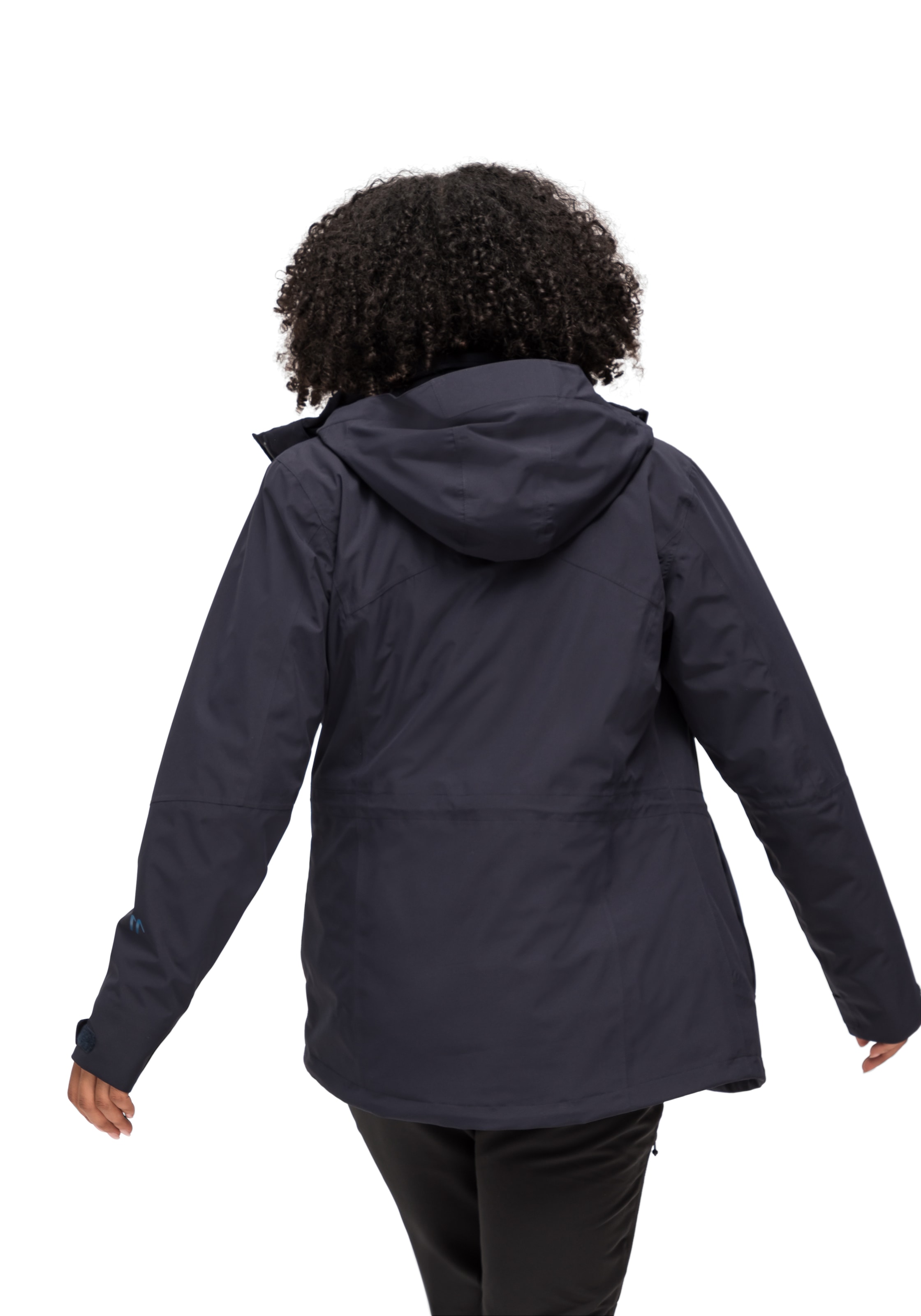 Maier Sports Outdoorjacke »Ribut Long W« Damen Wanderjacke, atmungsaktiv und wasserdicht, Regenjacke mit Kapuze