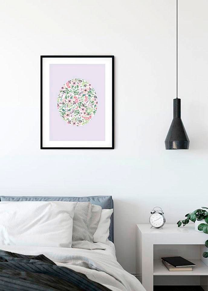 Komar Bild »Shelly Patterns Lavender«, Blumen, (1 St.), Wandbild zur Dekoration - ohne Rahmen