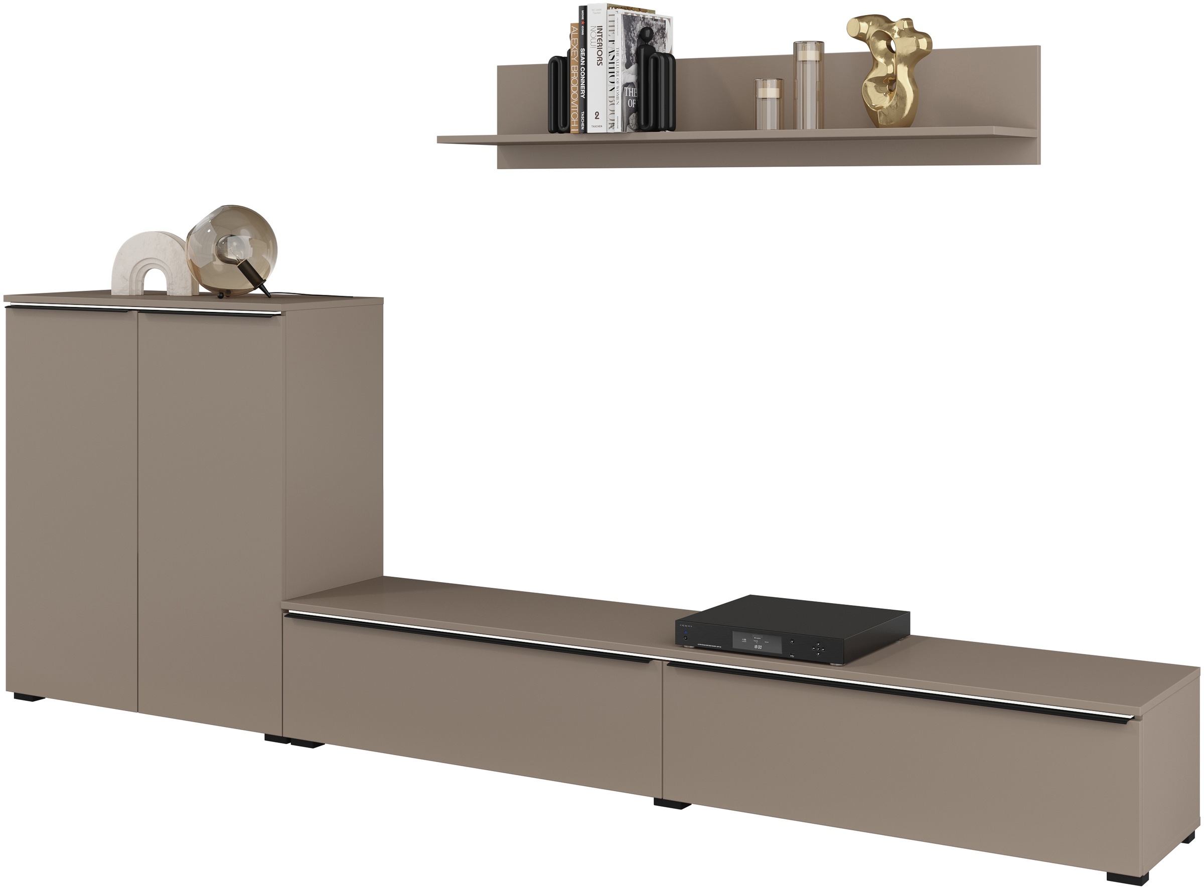 INOSIGN Wohnwand »Tana, Breite 260 cm, moderne Anbauwand«, (3 St.), Mediawa günstig online kaufen