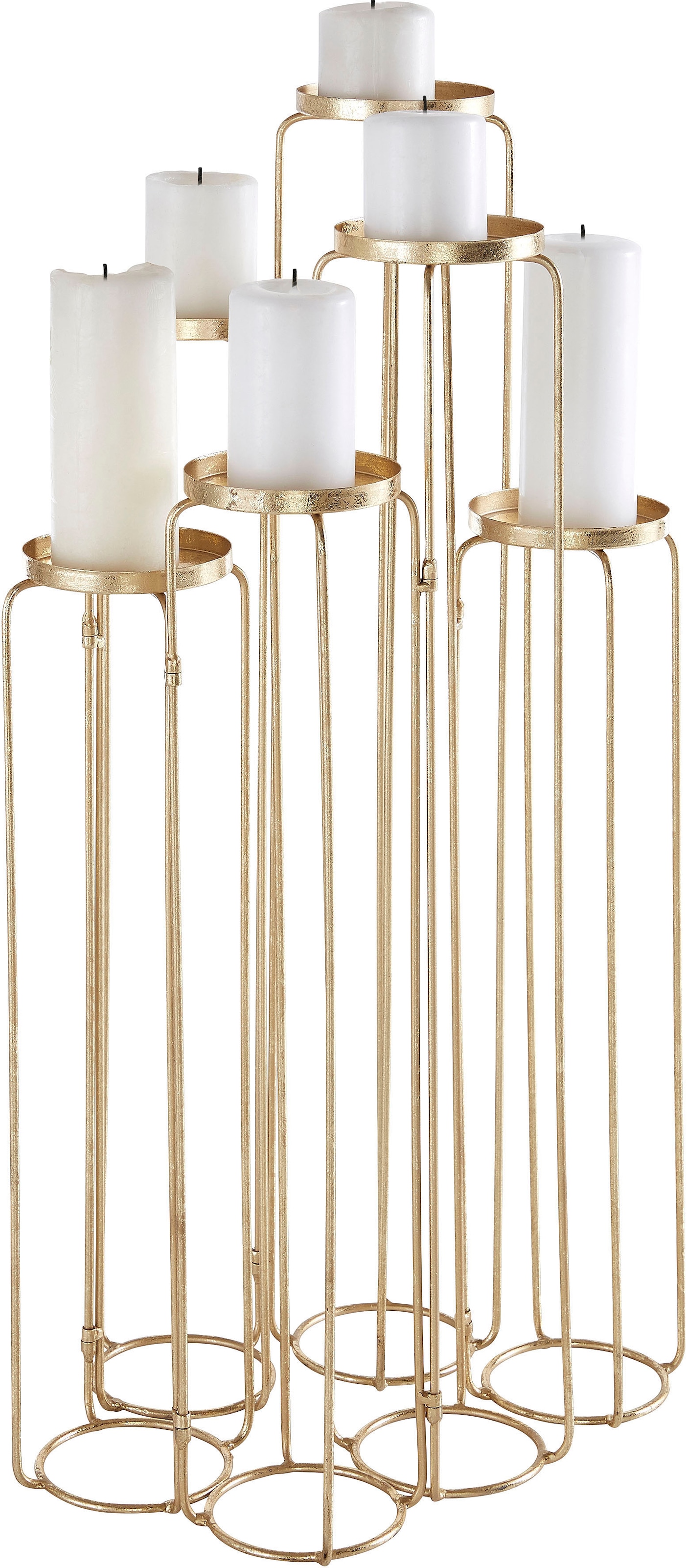 Kerzenständer »Mareesa«, (1 St.), aus Metall, für Stumpenkerzen, Höhe ca. 65 cm,...
