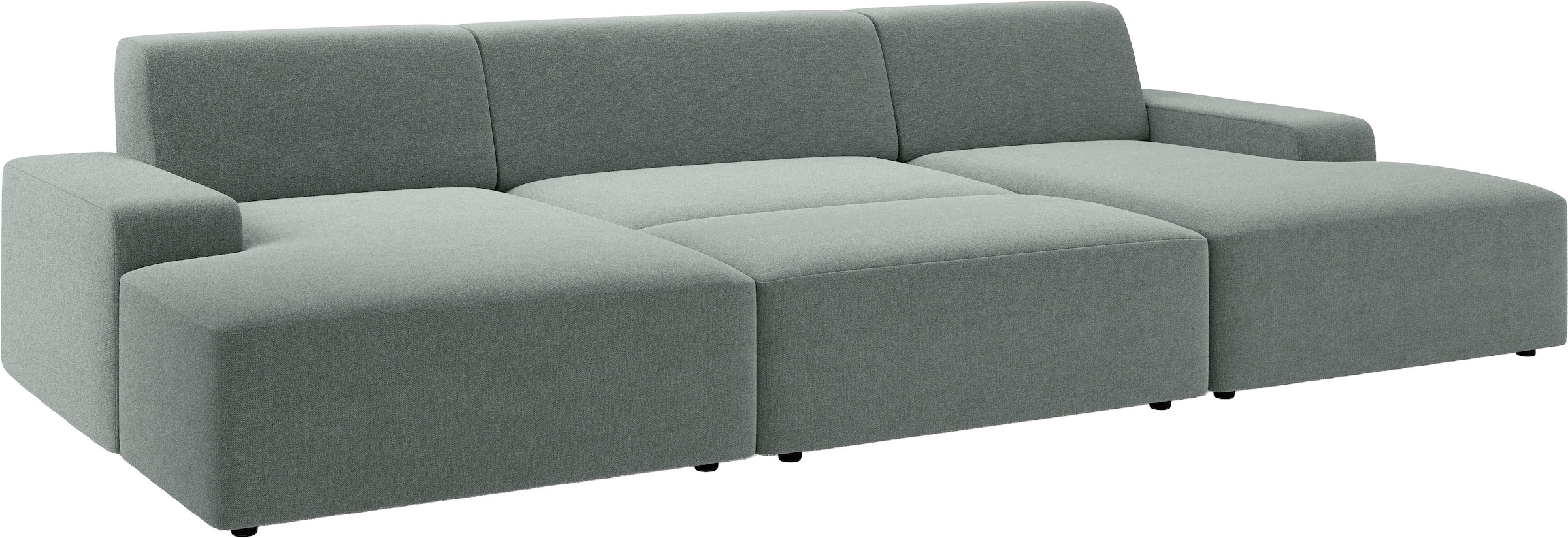 TRENDMANUFAKTUR Hocker »Wien, XXL Polsterhocker, passende Ergänzung zur Serie« in trendigem Cordstoff, großzüge Breite von 112 cm
