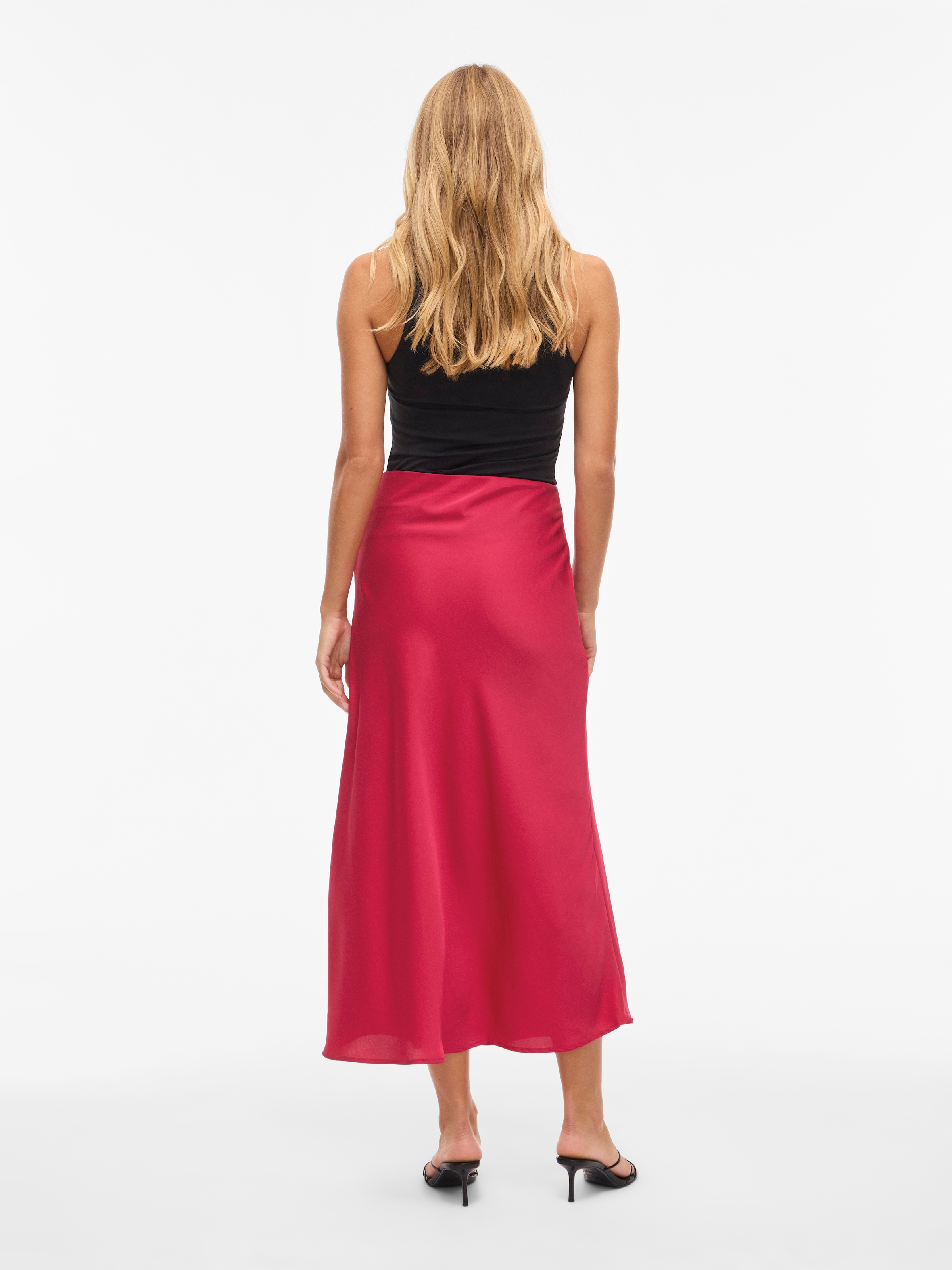 Vila Maxirock »VIELLETTE HW LONG SKIRT - NOOS« Kunstfaser
