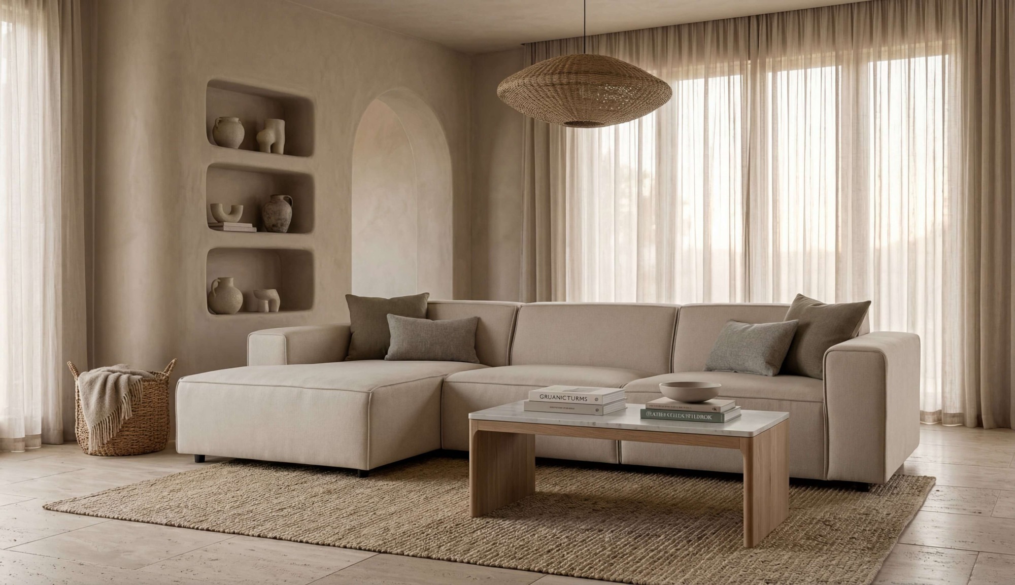 OTTO home Ecksofa »Jorrena, extra weicher Chenille-Stoff« L-Form, 3 Komfortstufen, Breite 346 cm, mit Wellenunterfederung