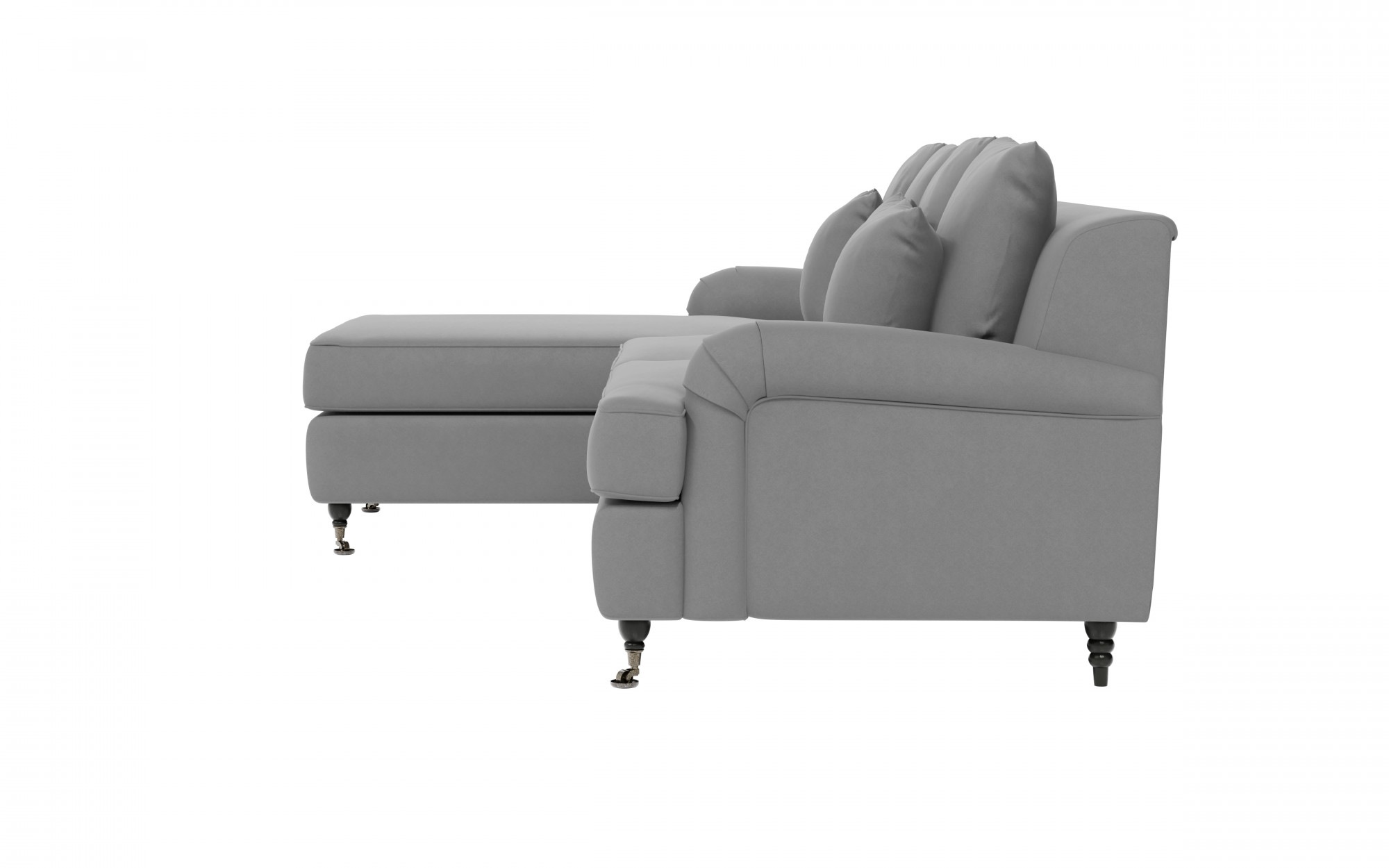 Guido Maria Kretschmer Home&Living Ecksofa »NORIN L-Form«, zwei Fußarten: vorne - Rollen, hinten - Holzfüße
