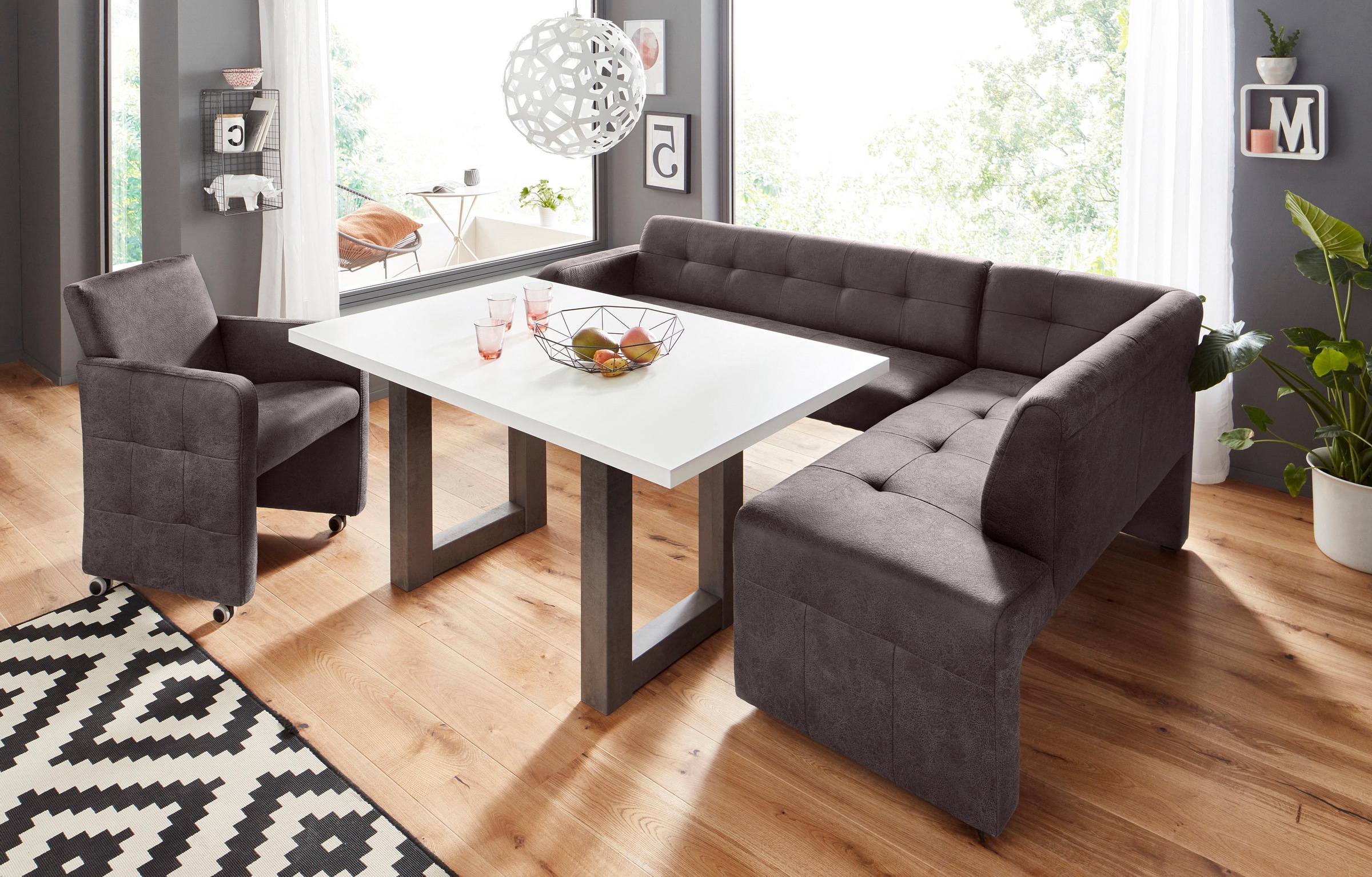 exxpo - sofa fashion Eckbank »Barista«, Frei im Raum stellbar