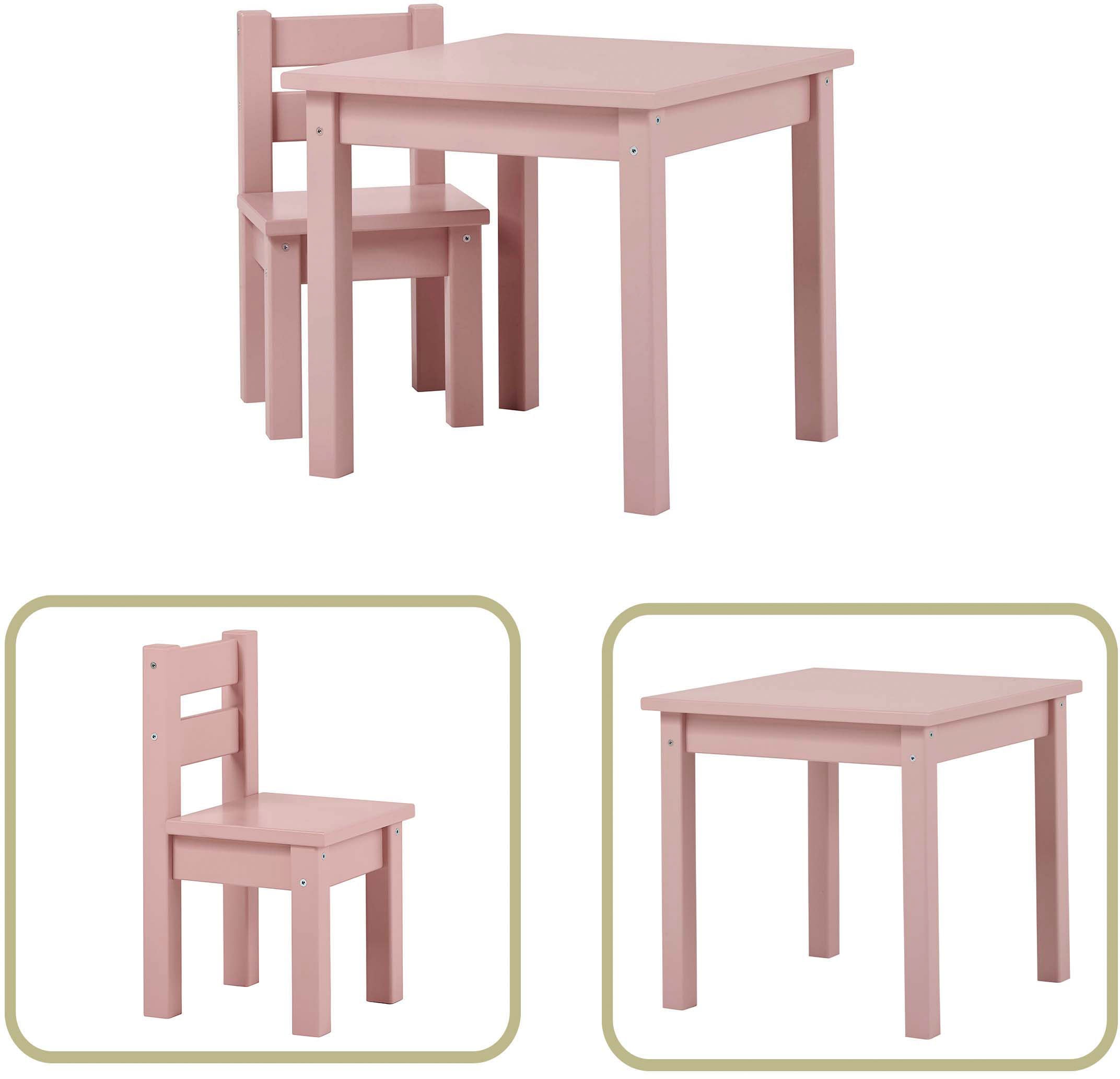 Hoppekids Kindersitzgruppe »MADS Kindersitzgruppe« Set, 1 Tisch, 1 Stuhl, 2 günstig online kaufen